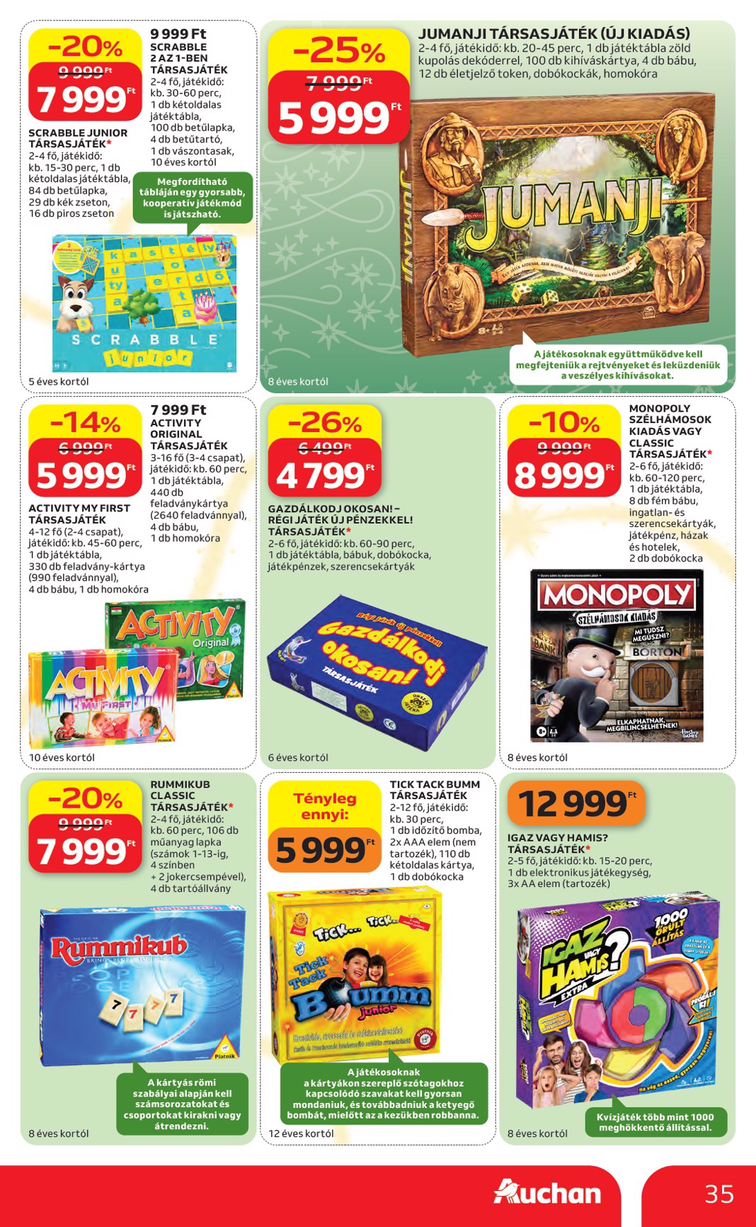 auchan - A jövőbeli Auchan Hipermarket akciós újság csütörtöktől 2026.10.22.-tól szerdától 2026.11.25.-ig érvényes. - page: 35