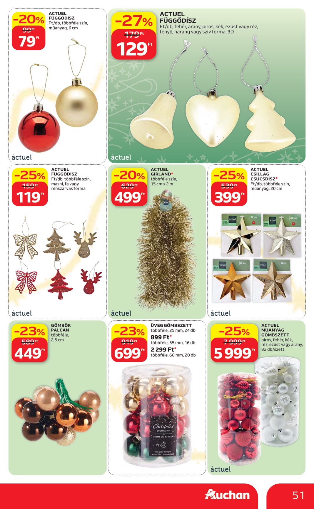 auchan - A jövőbeli Auchan Hipermarket akciós újság csütörtöktől 2026.10.22.-tól szerdától 2026.11.25.-ig érvényes. - page: 51