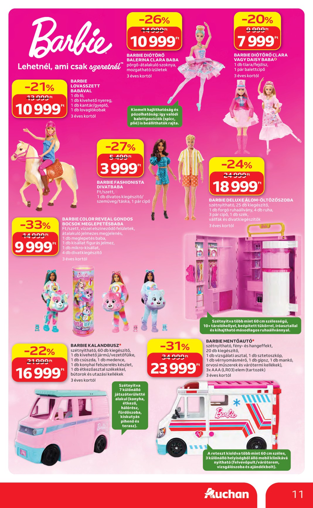 auchan - A jövőbeli Auchan Hipermarket akciós újság csütörtöktől 2026.10.22.-tól szerdától 2026.11.25.-ig érvényes. - page: 11