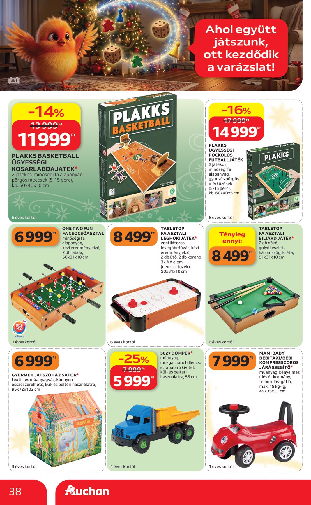 auchan - A jövőbeli Auchan Hipermarket akciós újság csütörtöktől 2026.10.22.-tól szerdától 2026.11.25.-ig érvényes. - page: 38