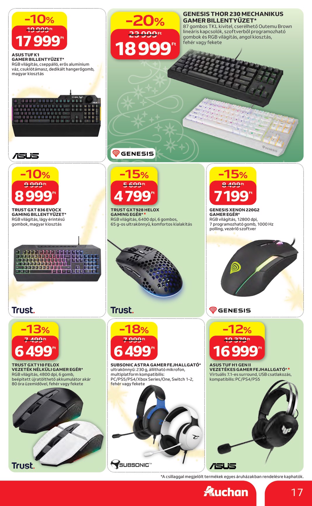auchan - A jövőbeli Auchan Hipermarket akciós újság csütörtöktől 2026.10.22.-tól szerdától 2026.11.25.-ig érvényes. - page: 17