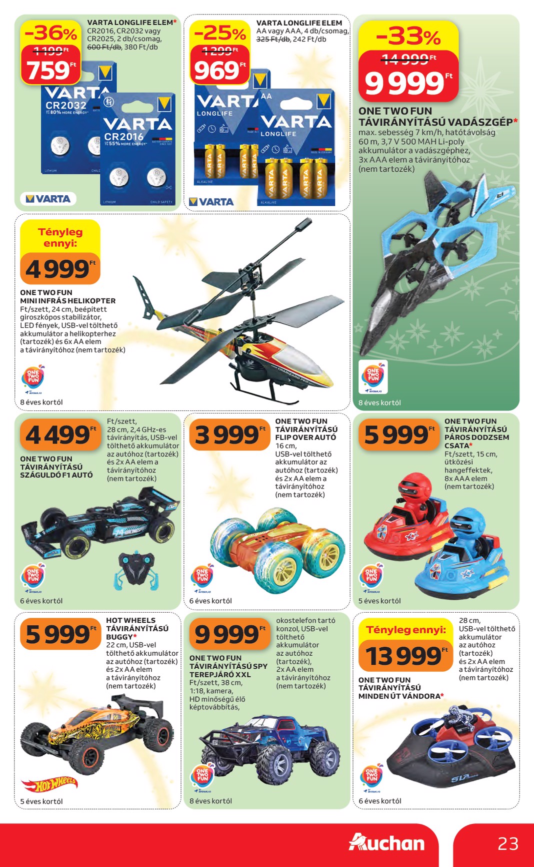 auchan - A jövőbeli Auchan Hipermarket akciós újság csütörtöktől 2026.10.22.-tól szerdától 2026.11.25.-ig érvényes. - page: 23