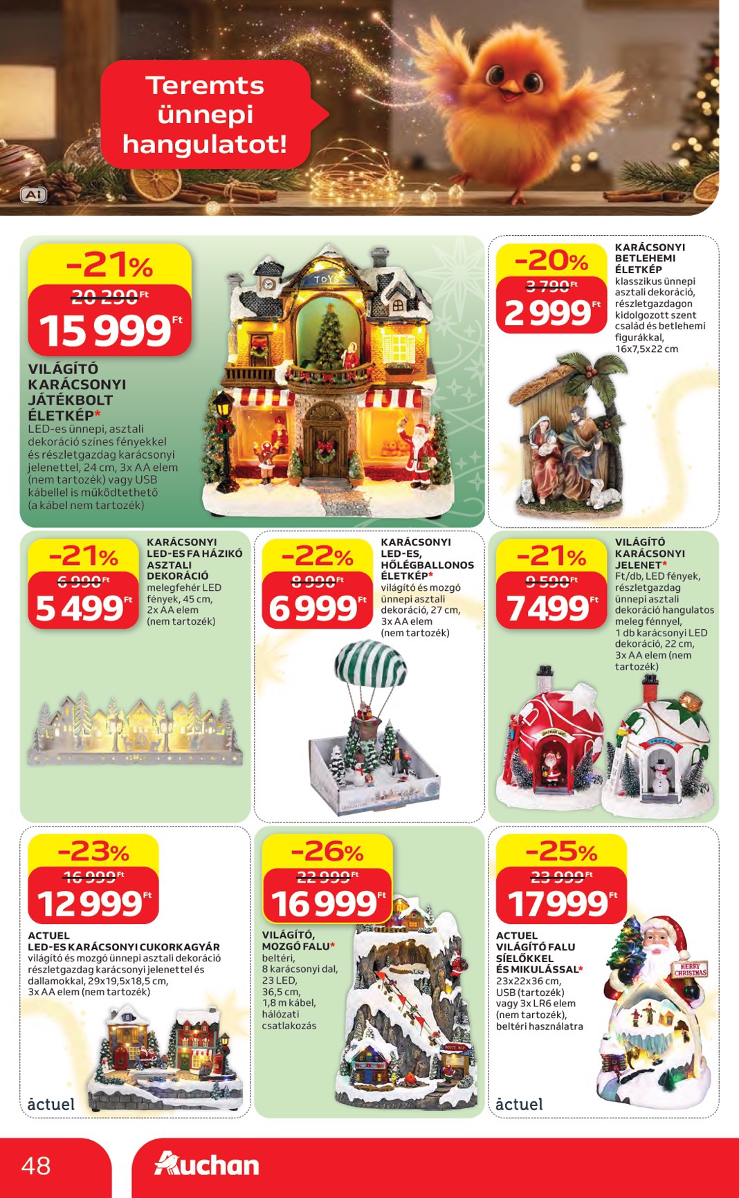 auchan - A jövőbeli Auchan Hipermarket akciós újság csütörtöktől 2026.10.22.-tól szerdától 2026.11.25.-ig érvényes. - page: 48
