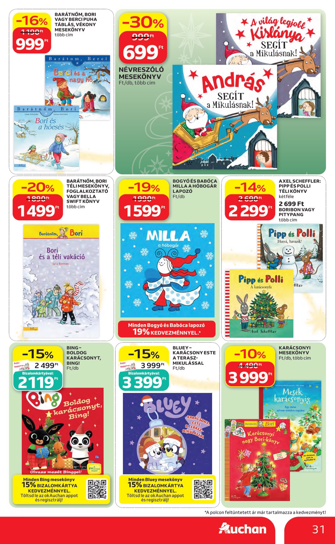 auchan - A jövőbeli Auchan Hipermarket akciós újság csütörtöktől 2026.10.22.-tól szerdától 2026.11.25.-ig érvényes. - page: 31