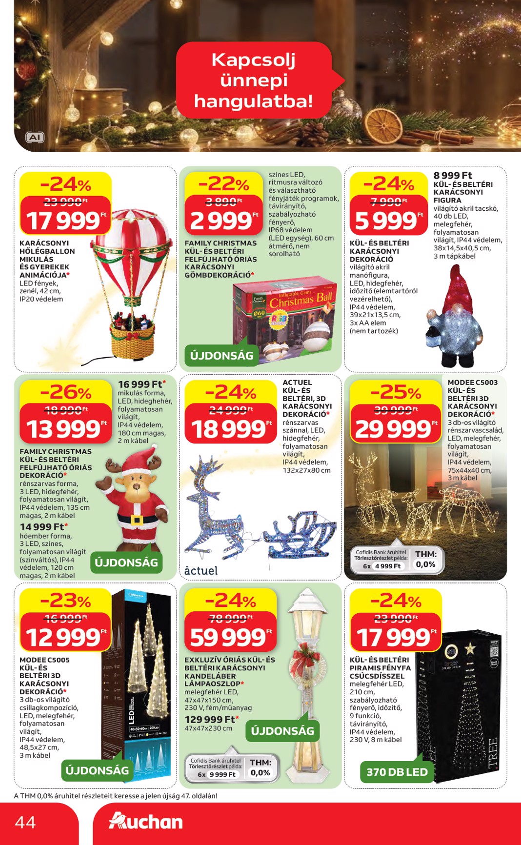 auchan - A jövőbeli Auchan Hipermarket akciós újság csütörtöktől 2026.10.22.-tól szerdától 2026.11.25.-ig érvényes. - page: 44