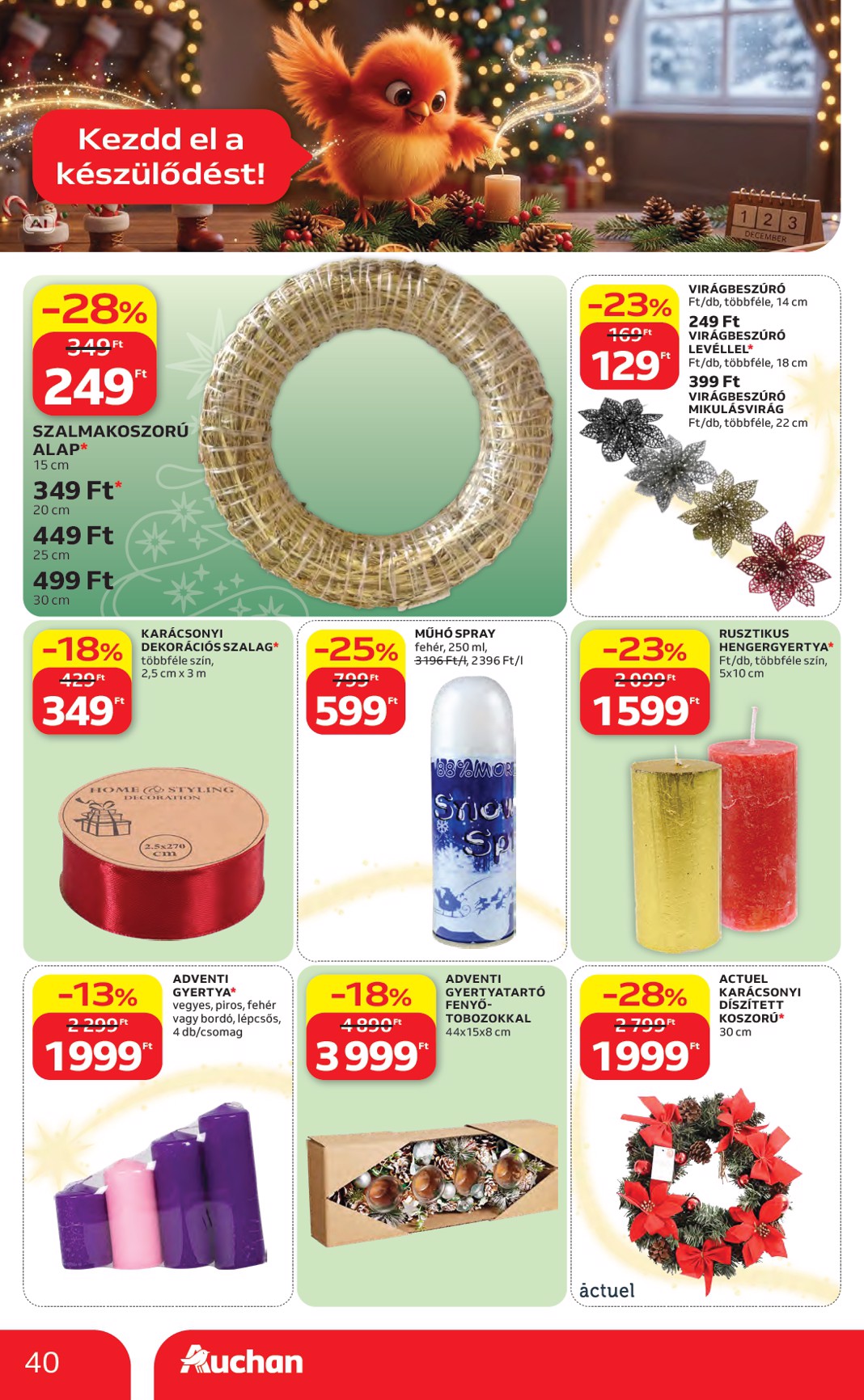auchan - A jövőbeli Auchan Hipermarket akciós újság csütörtöktől 2026.10.22.-tól szerdától 2026.11.25.-ig érvényes. - page: 40