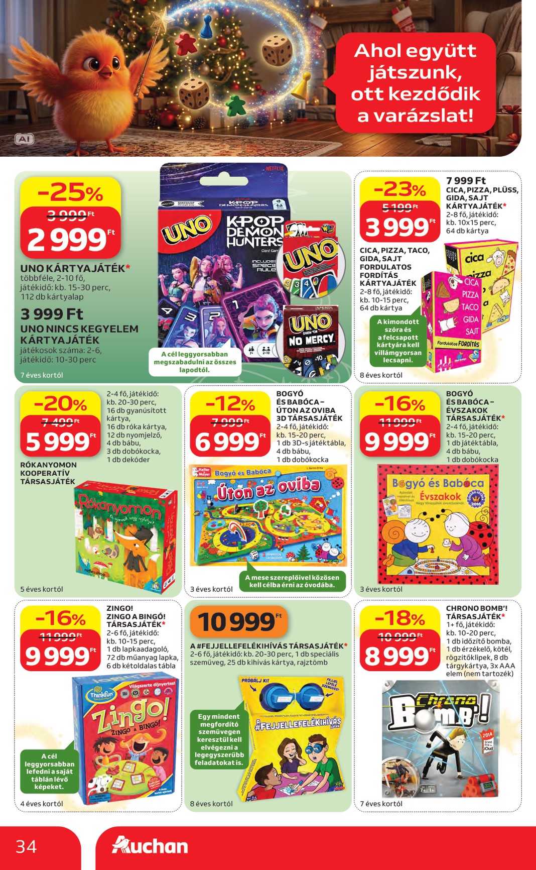 auchan - A jövőbeli Auchan Hipermarket akciós újság csütörtöktől 2026.10.22.-tól szerdától 2026.11.25.-ig érvényes. - page: 34