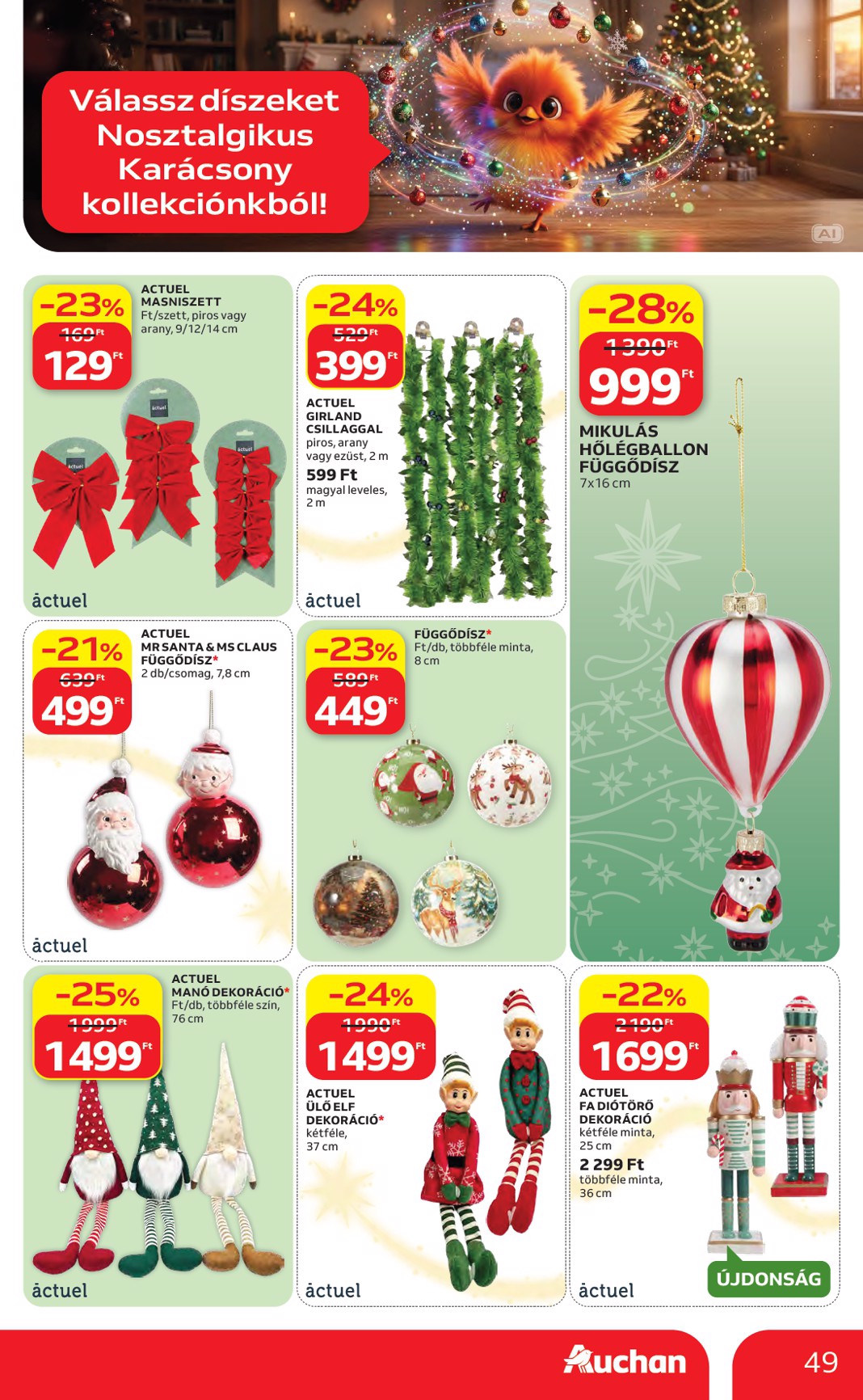 auchan - A jövőbeli Auchan Hipermarket akciós újság csütörtöktől 2026.10.22.-tól szerdától 2026.11.25.-ig érvényes. - page: 49