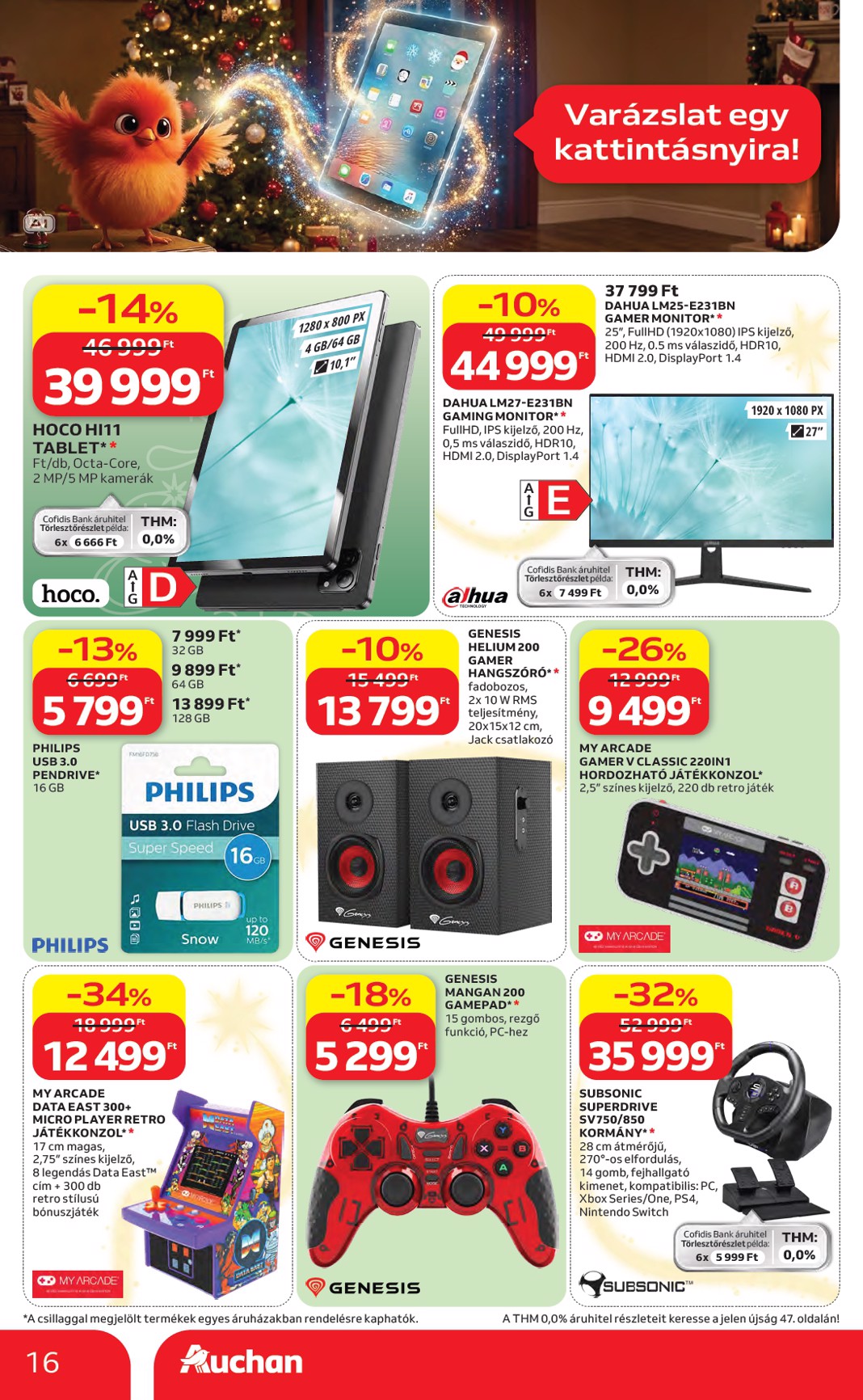 auchan - A jövőbeli Auchan Hipermarket akciós újság csütörtöktől 2026.10.22.-tól szerdától 2026.11.25.-ig érvényes. - page: 16