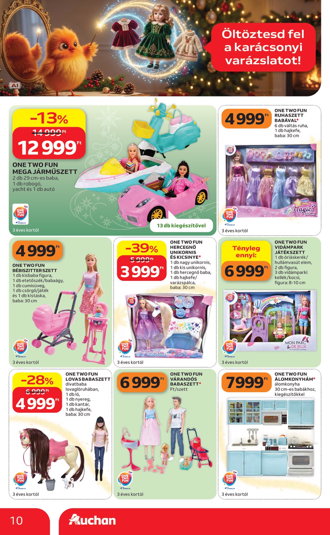 auchan - A jövőbeli Auchan Hipermarket akciós újság csütörtöktől 2026.10.22.-tól szerdától 2026.11.25.-ig érvényes. - page: 10