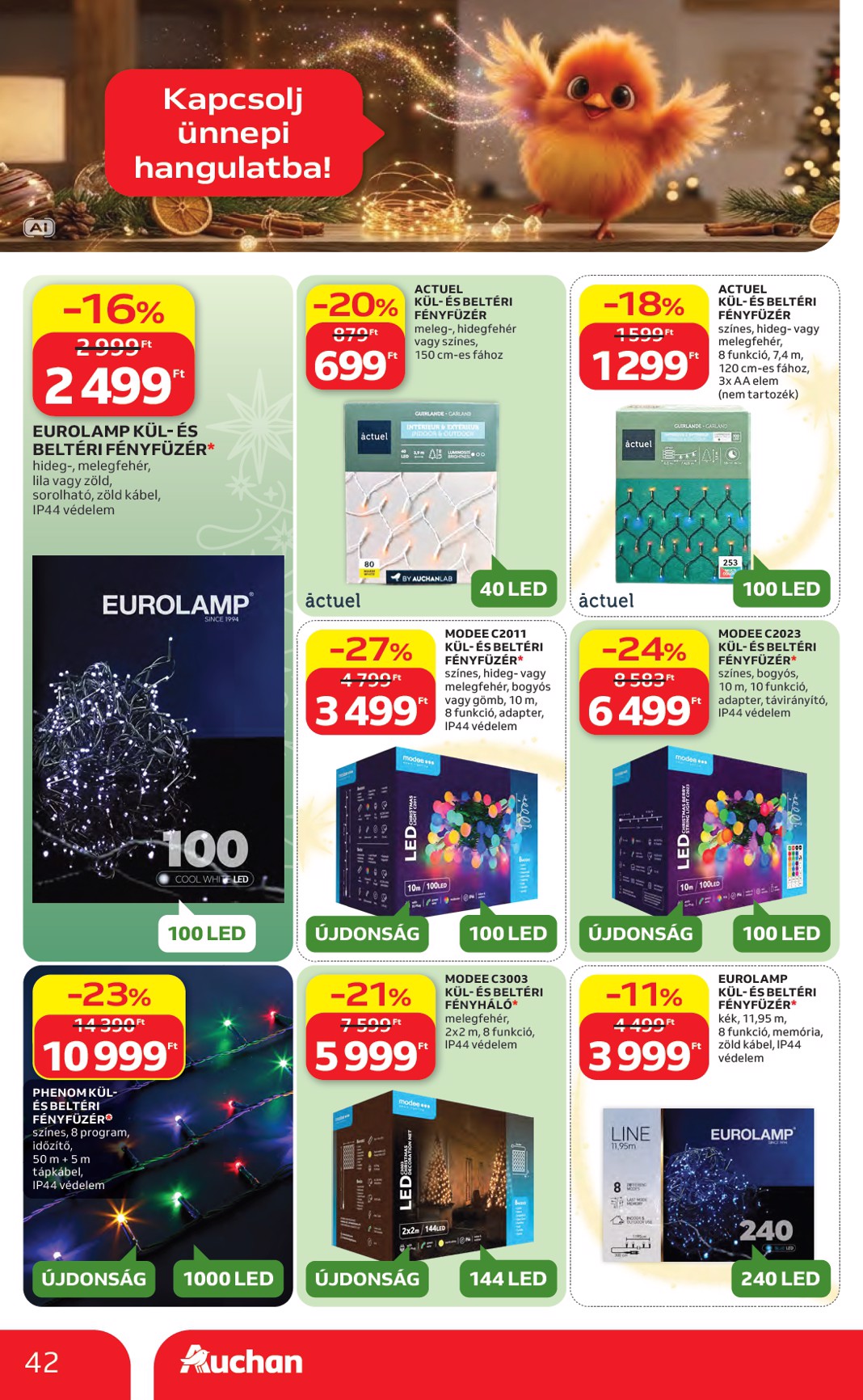 auchan - A jövőbeli Auchan Hipermarket akciós újság csütörtöktől 2026.10.22.-tól szerdától 2026.11.25.-ig érvényes. - page: 42