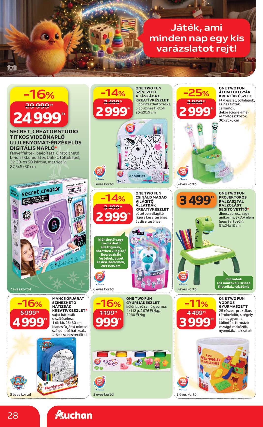 auchan - A jövőbeli Auchan Hipermarket akciós újság csütörtöktől 2026.10.22.-tól szerdától 2026.11.25.-ig érvényes. - page: 28