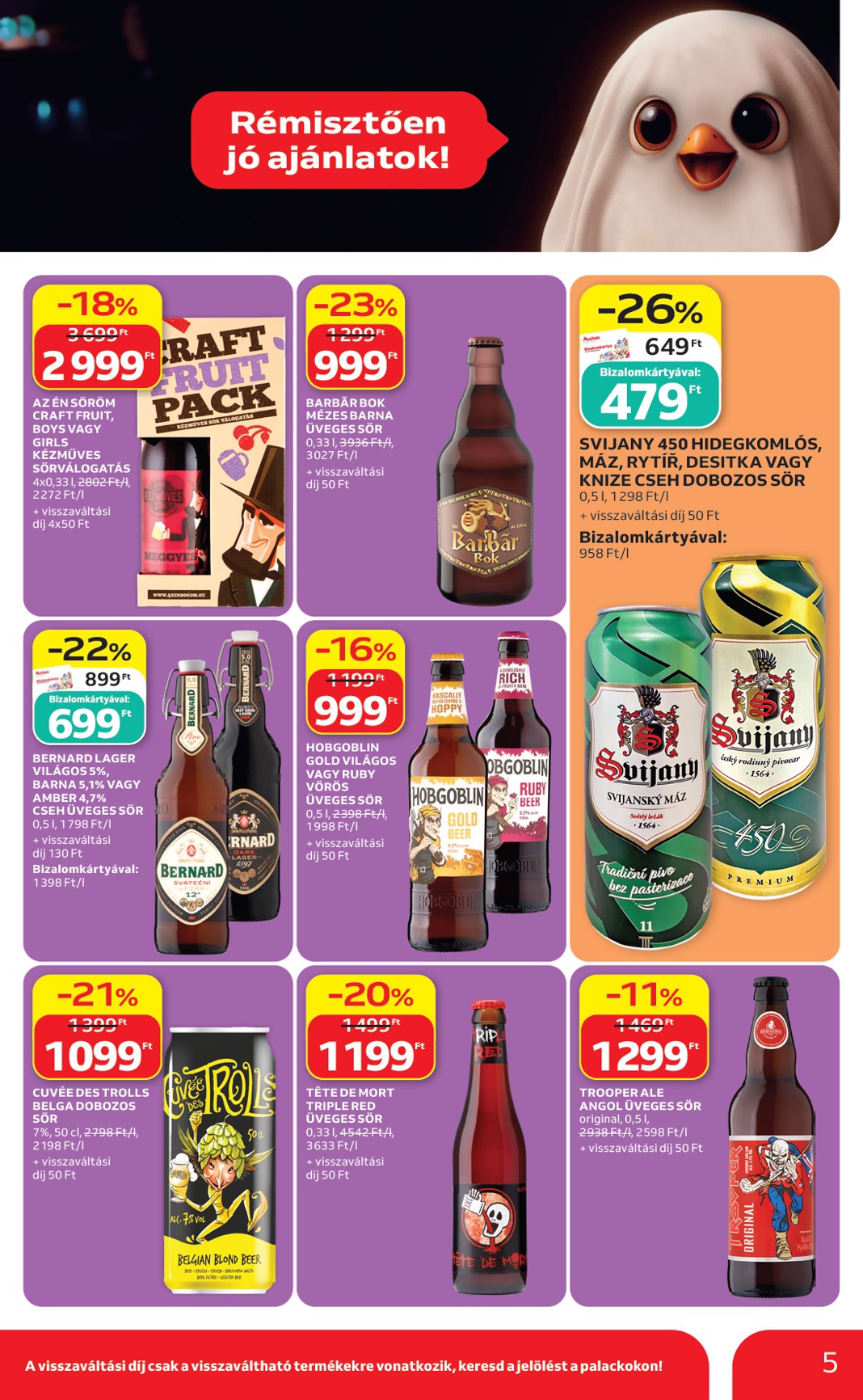 auchan - A jövőbeli Auchan - Halloweeni ajánlataink akciós újság csütörtöktől 2026.10.22.-tól szerdától 2026.10.28.-ig érvényes. - page: 5