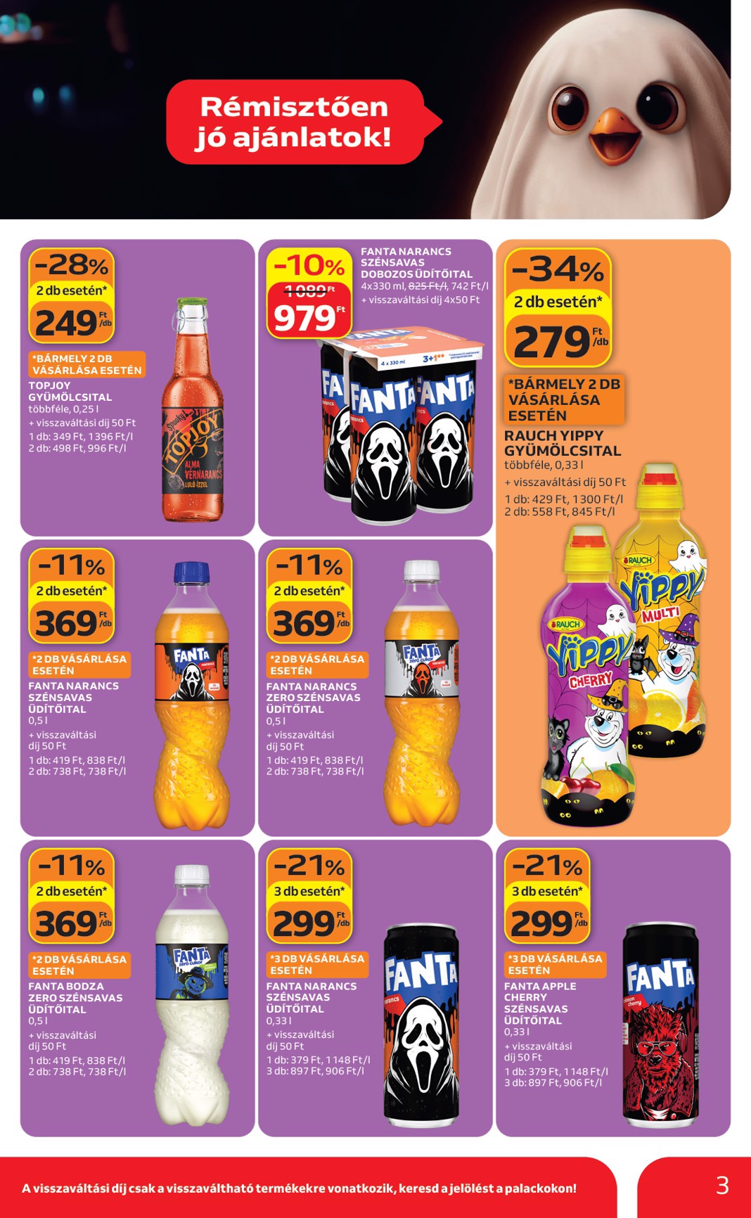 auchan - A jövőbeli Auchan - Halloweeni ajánlataink akciós újság csütörtöktől 2026.10.22.-tól szerdától 2026.10.28.-ig érvényes. - page: 3
