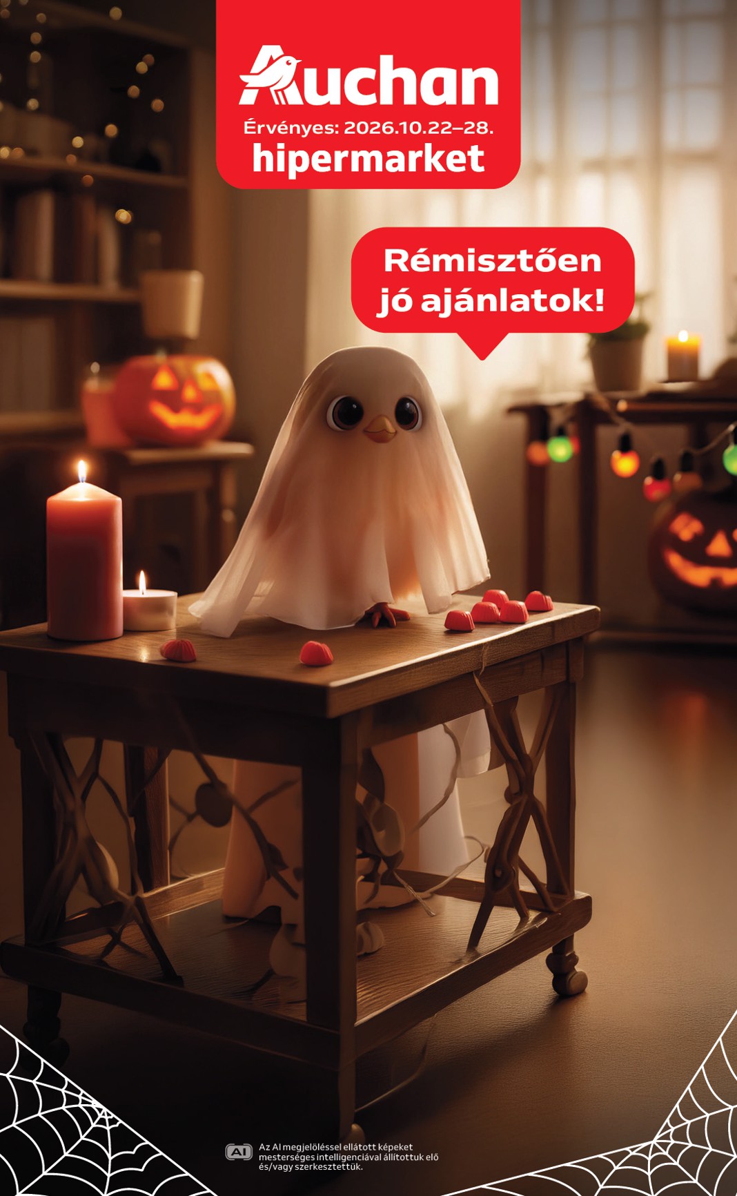 auchan - A jövőbeli Auchan - Halloweeni ajánlataink akciós újság csütörtöktől 2026.10.22.-tól szerdától 2026.10.28.-ig érvényes.