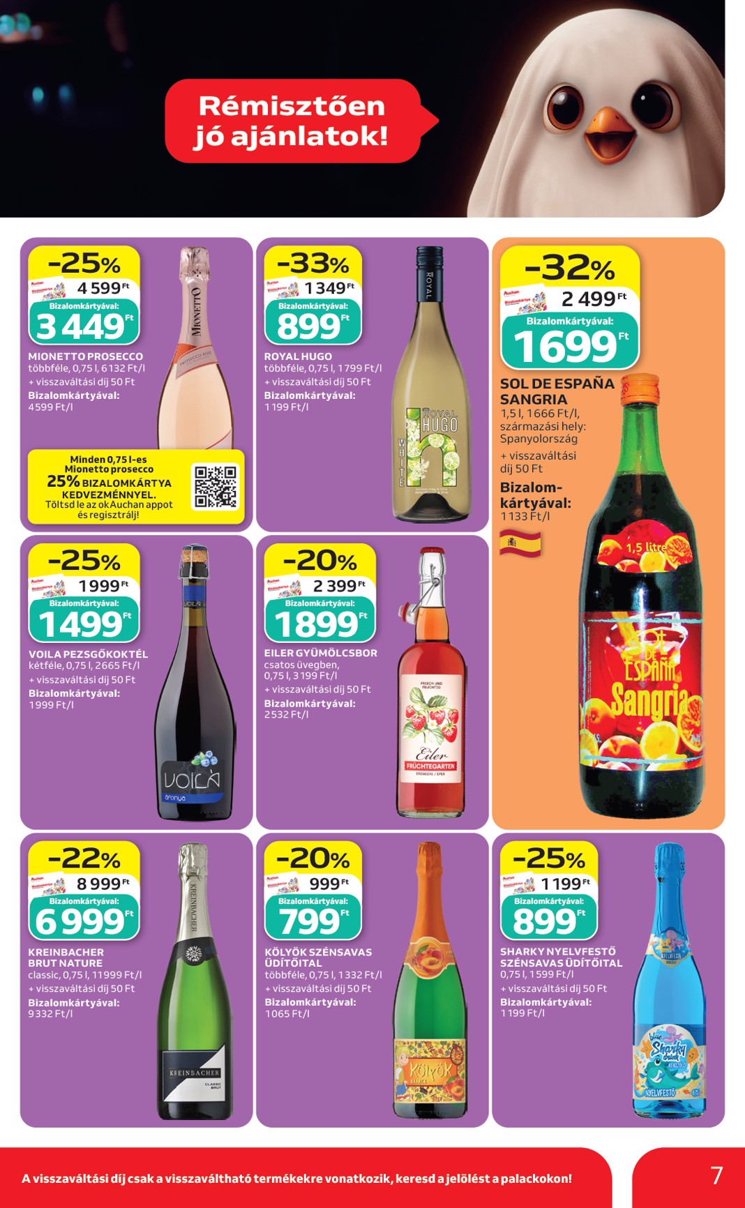 auchan - A jövőbeli Auchan - Halloweeni ajánlataink akciós újság csütörtöktől 2026.10.22.-tól szerdától 2026.10.28.-ig érvényes. - page: 7