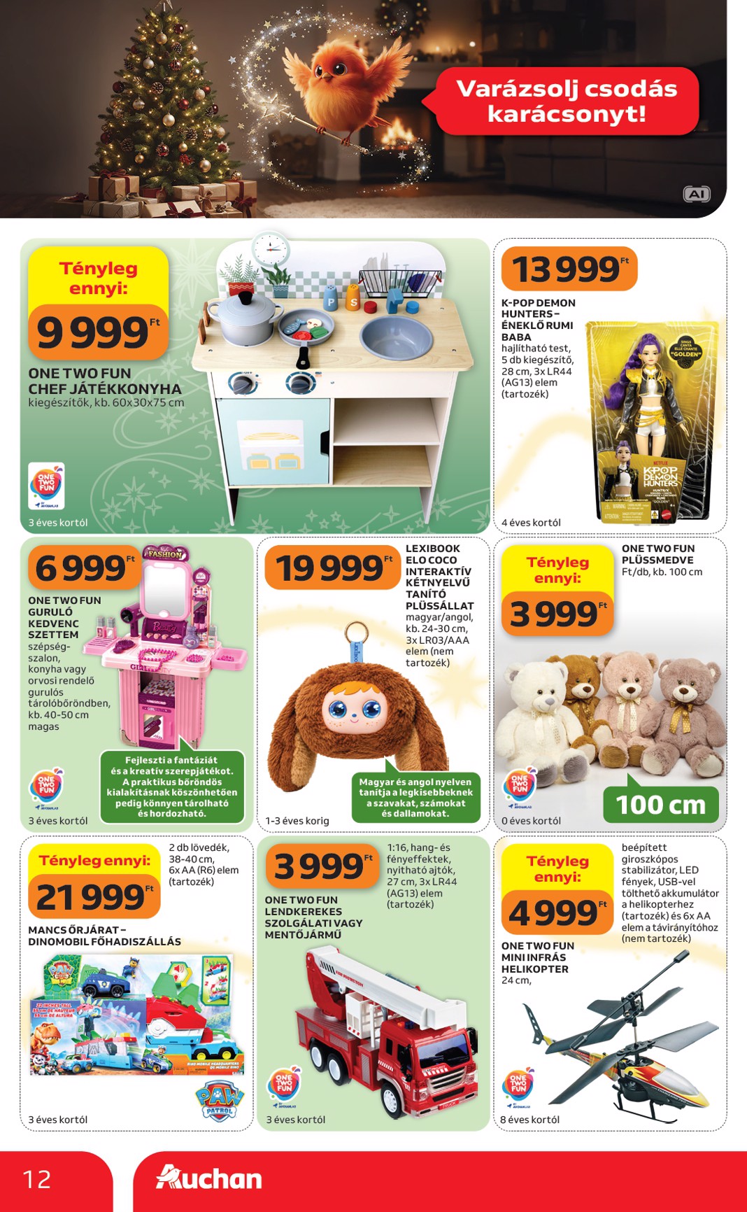 auchan - A jövőbeli Auchan szupermarket akciós újság csütörtöktől 2026.10.22.-tól szerdától 2026.10.28.-ig érvényes. - page: 12