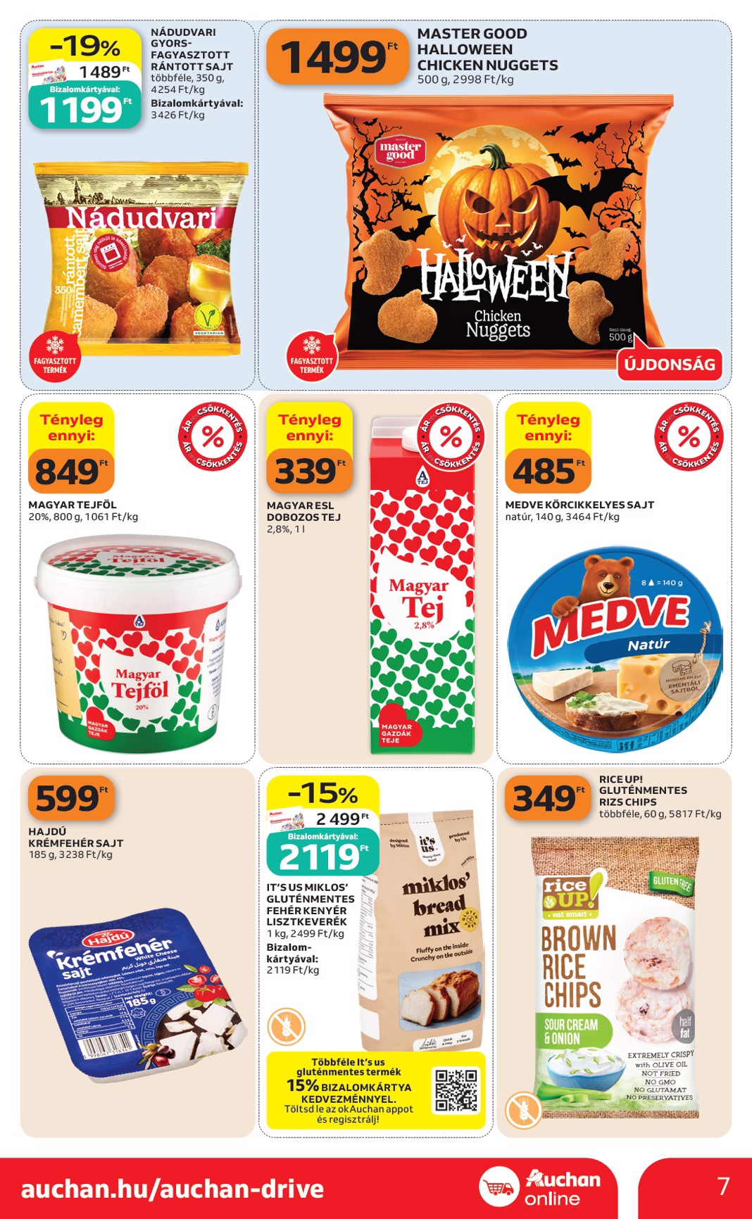 auchan - A jövőbeli Auchan szupermarket akciós újság csütörtöktől 2026.10.22.-tól szerdától 2026.10.28.-ig érvényes. - page: 7
