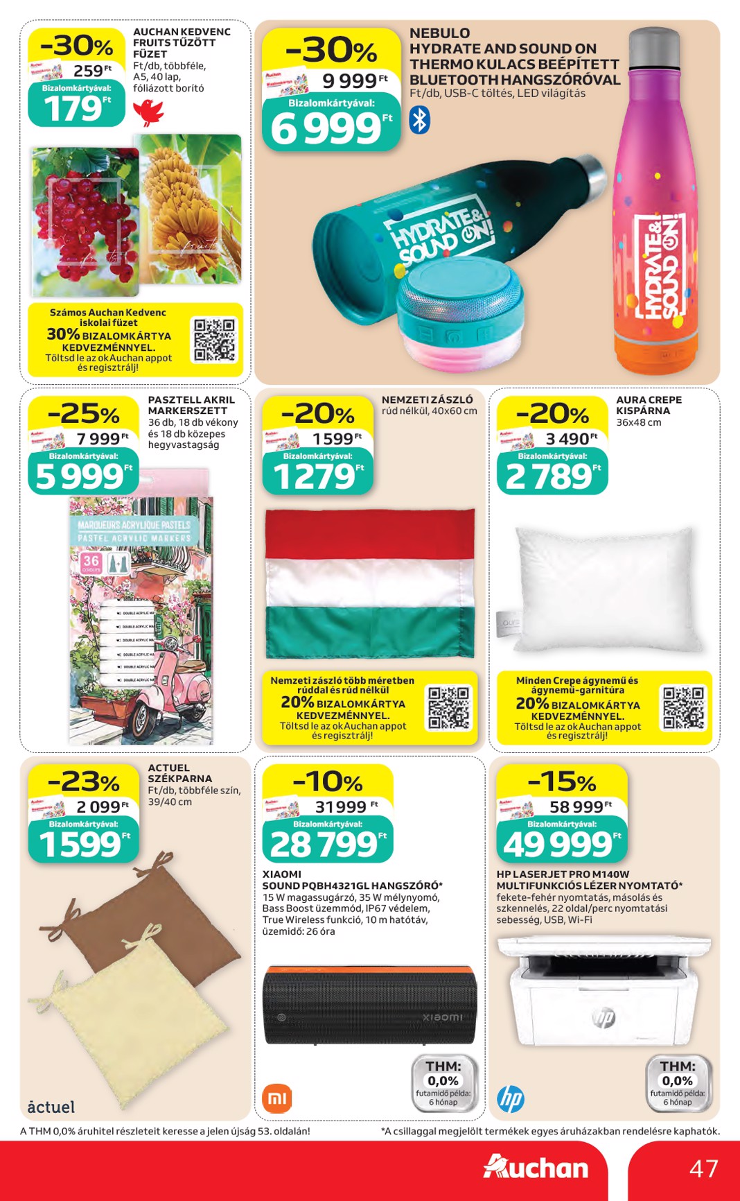 auchan - A jövőbeli Auchan Hipermarket akciós újság csütörtöktől 2026.10.22.-tól szerdától 2026.10.28.-ig érvényes. - page: 47