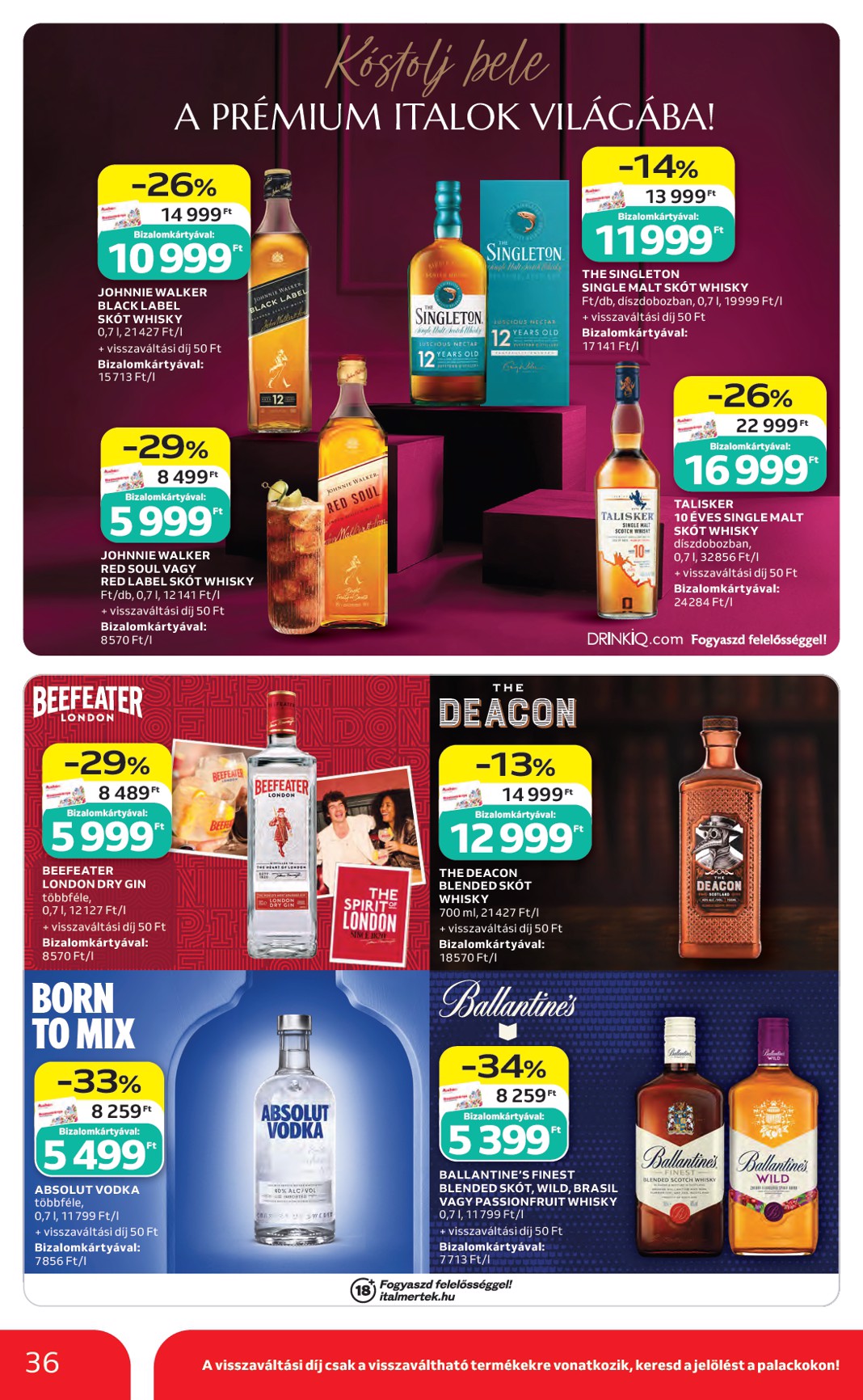 auchan - A jövőbeli Auchan Hipermarket akciós újság csütörtöktől 2026.10.22.-tól szerdától 2026.10.28.-ig érvényes. - page: 36