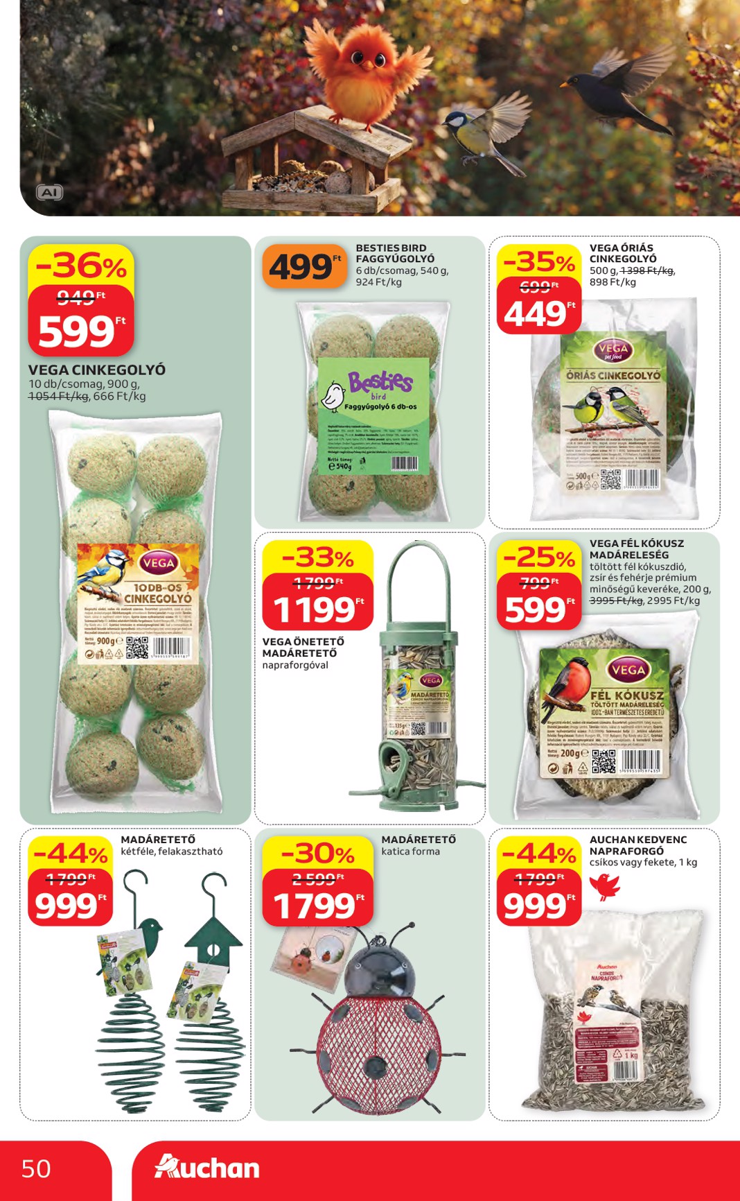 auchan - A jövőbeli Auchan Hipermarket akciós újság csütörtöktől 2026.10.22.-tól szerdától 2026.10.28.-ig érvényes. - page: 50