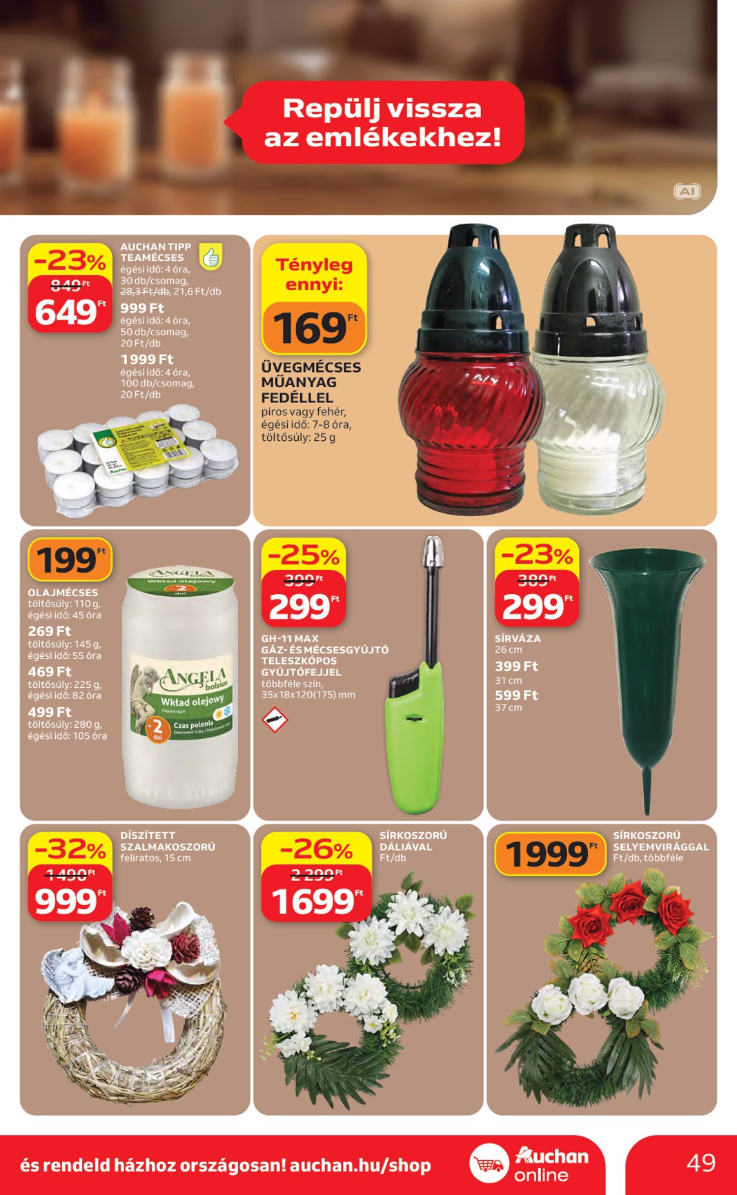 auchan - A jövőbeli Auchan Hipermarket akciós újság csütörtöktől 2026.10.22.-tól szerdától 2026.10.28.-ig érvényes. - page: 49
