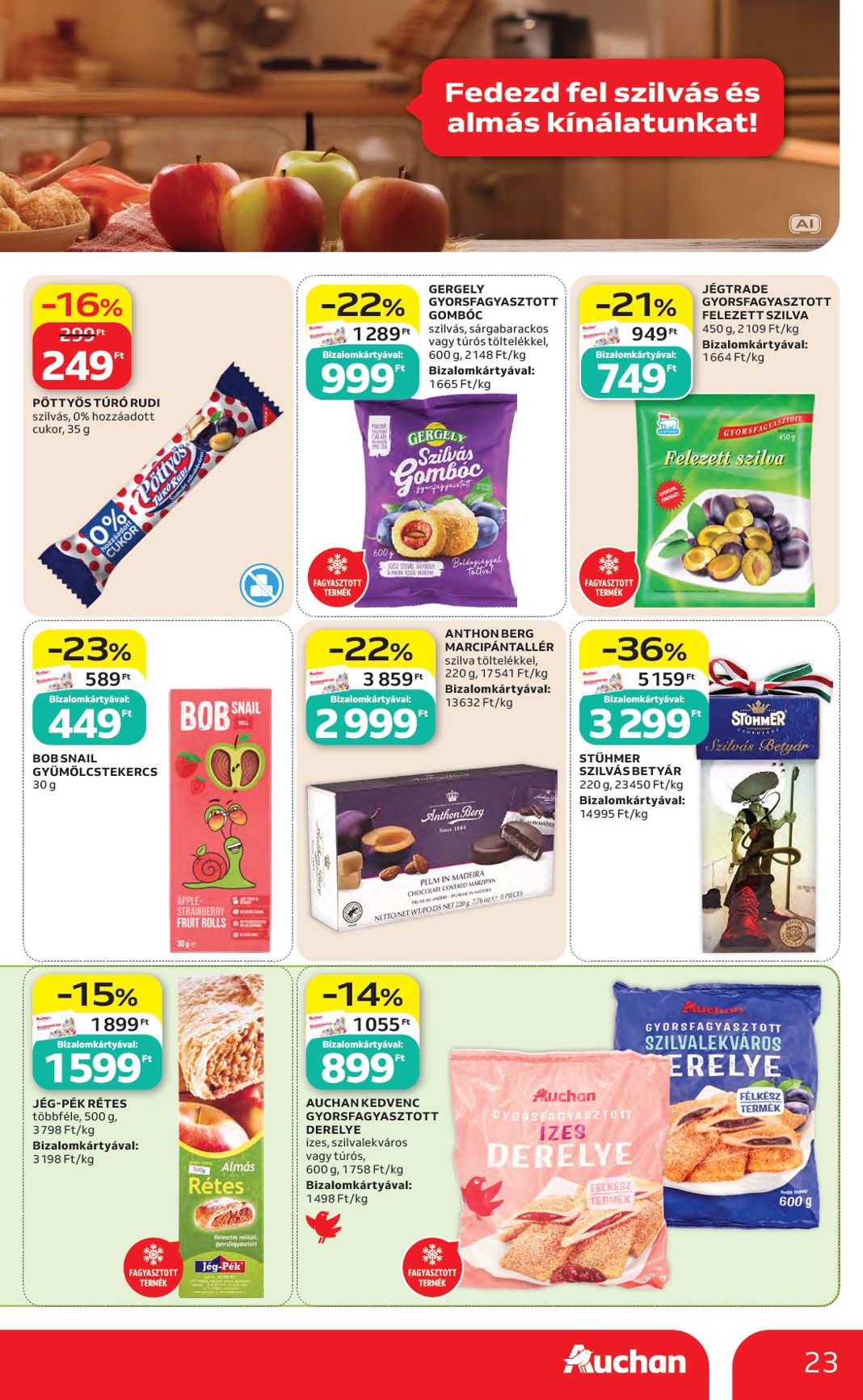 auchan - A jövőbeli Auchan Hipermarket akciós újság csütörtöktől 2026.10.22.-tól szerdától 2026.10.28.-ig érvényes. - page: 23