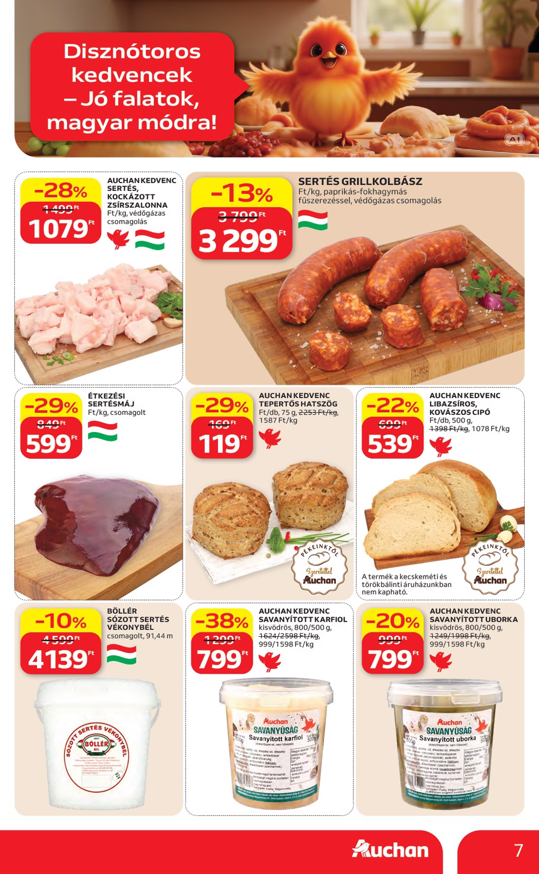 auchan - A jövőbeli Auchan Hipermarket akciós újság csütörtöktől 2026.10.22.-tól szerdától 2026.10.28.-ig érvényes. - page: 7