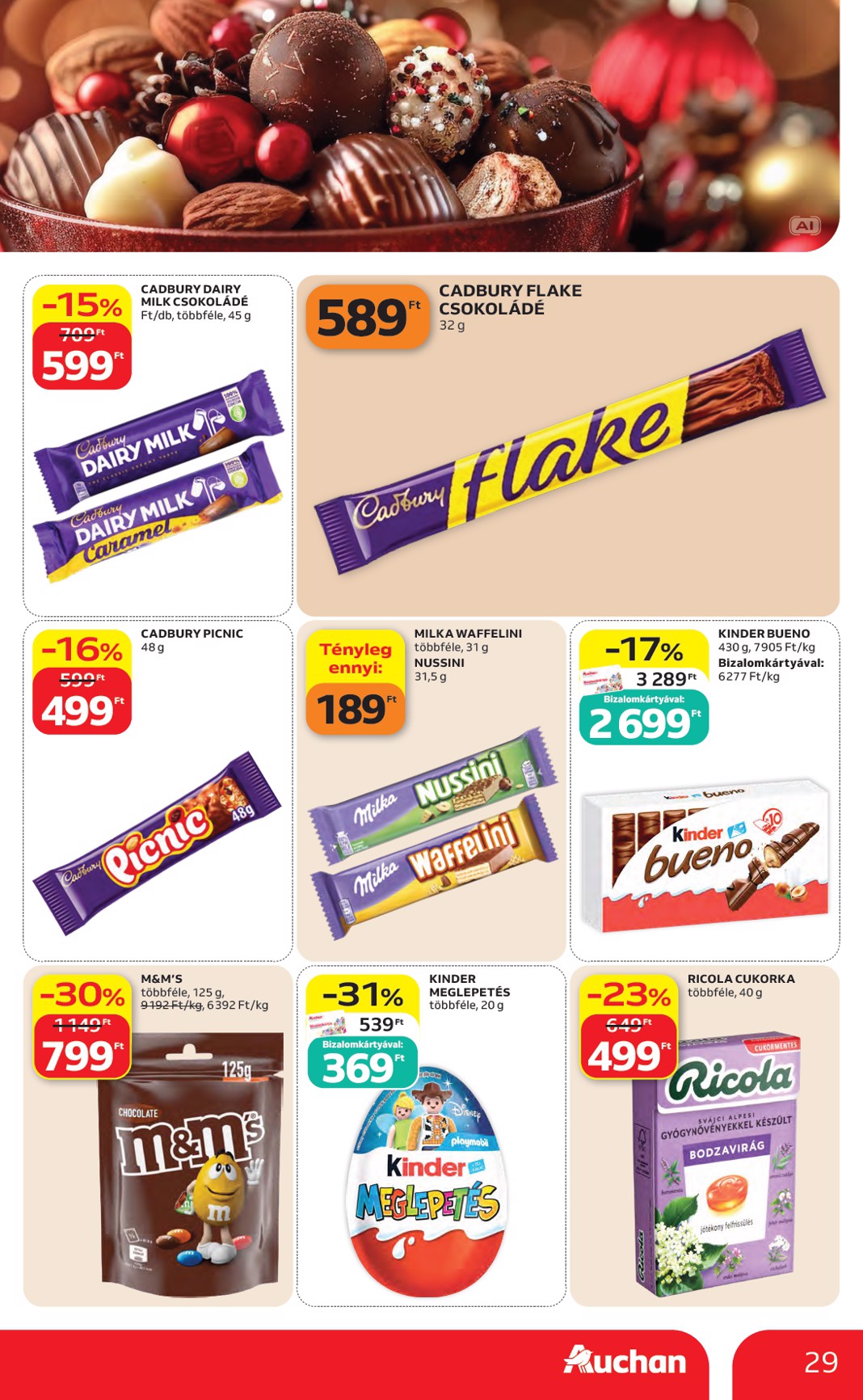 auchan - A jövőbeli Auchan Hipermarket akciós újság csütörtöktől 2026.10.22.-tól szerdától 2026.10.28.-ig érvényes. - page: 29