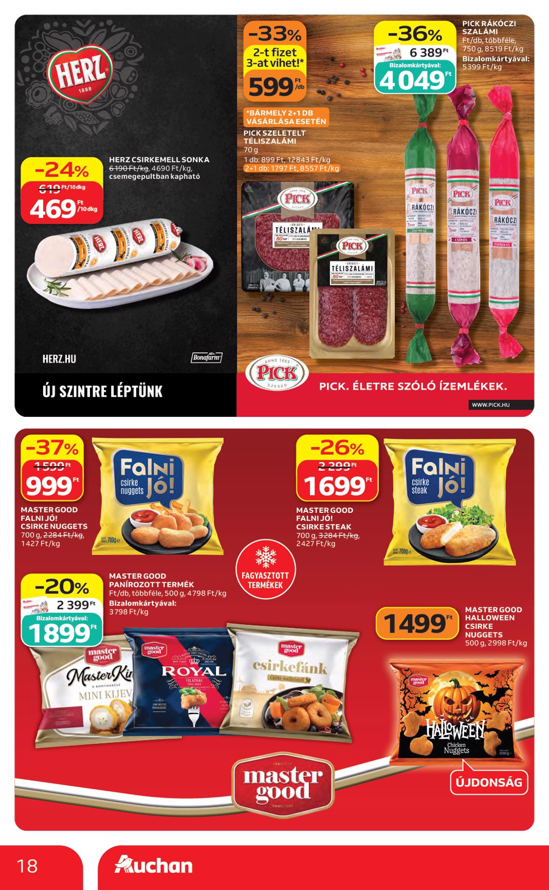 auchan - A jövőbeli Auchan Hipermarket akciós újság csütörtöktől 2026.10.22.-tól szerdától 2026.10.28.-ig érvényes. - page: 18
