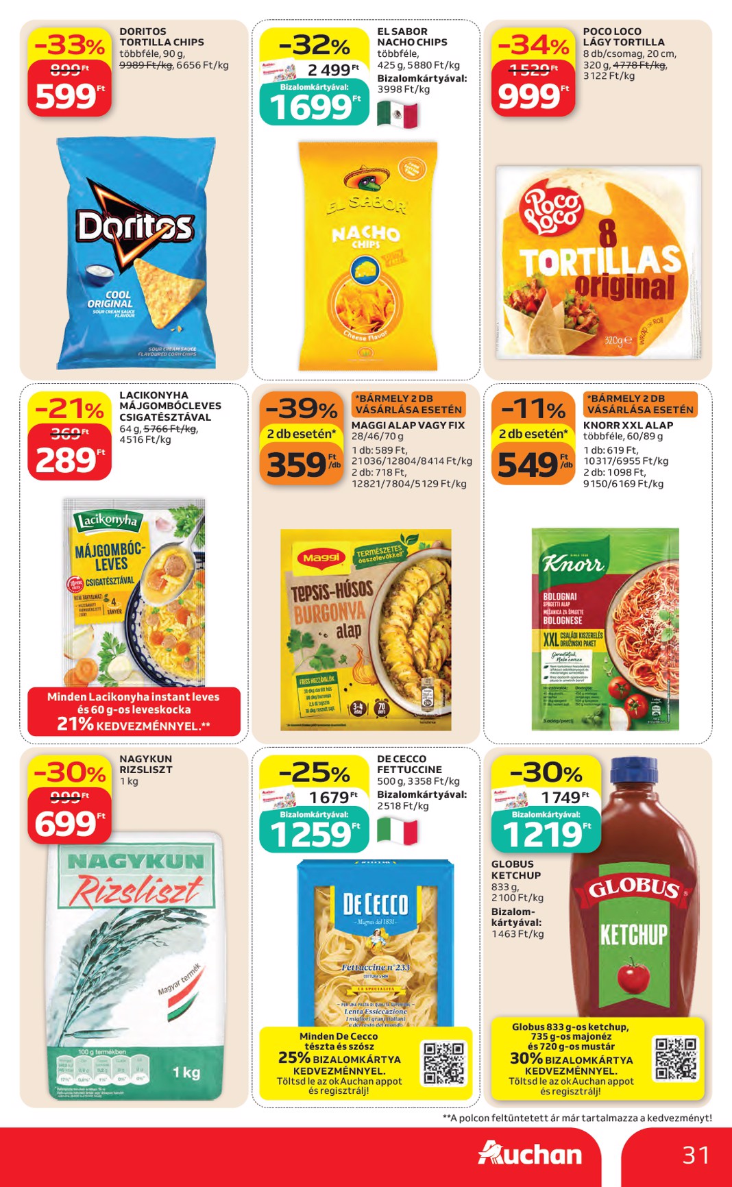 auchan - A jövőbeli Auchan Hipermarket akciós újság csütörtöktől 2026.10.22.-tól szerdától 2026.10.28.-ig érvényes. - page: 31