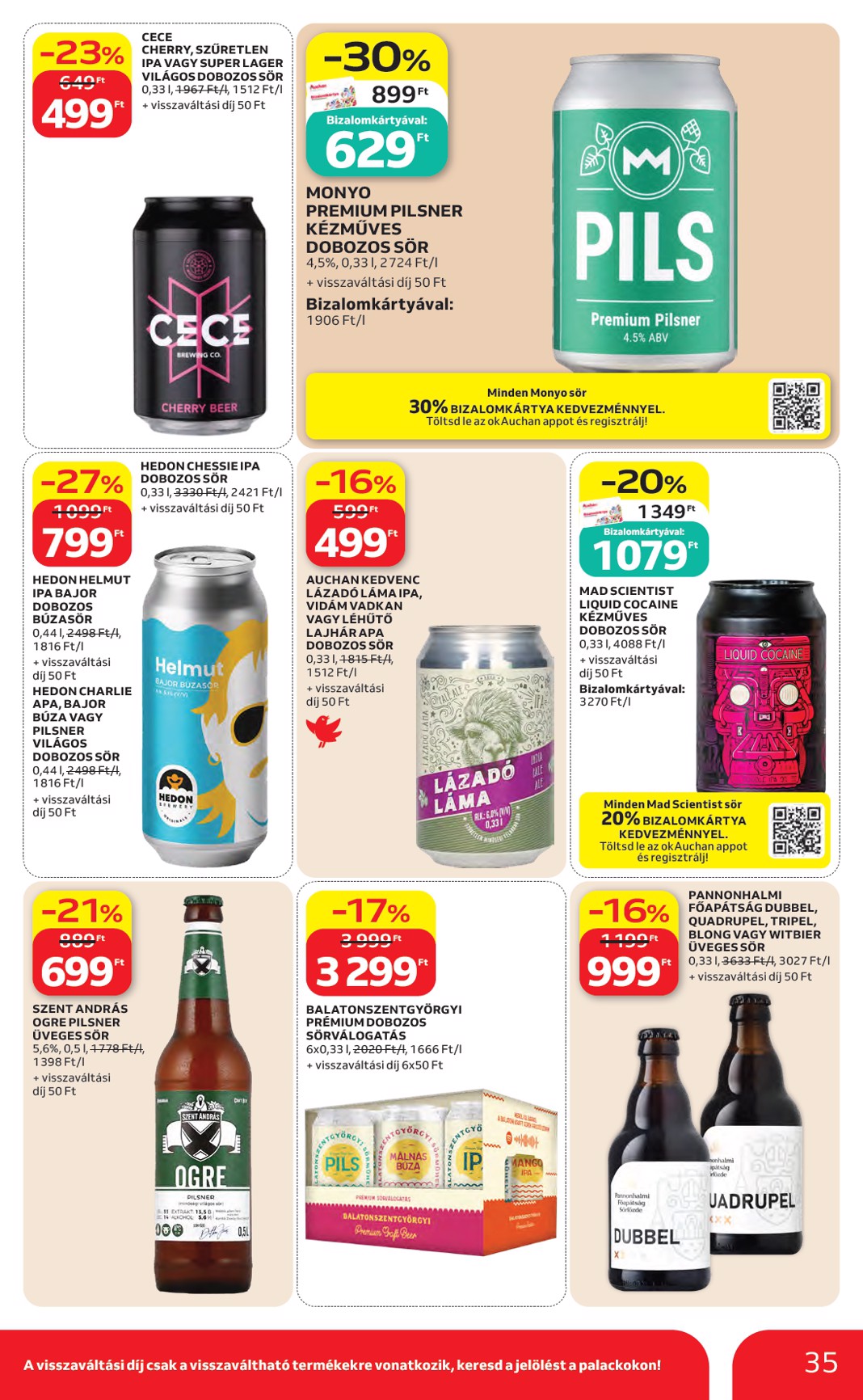 auchan - A jövőbeli Auchan Hipermarket akciós újság csütörtöktől 2026.10.22.-tól szerdától 2026.10.28.-ig érvényes. - page: 35