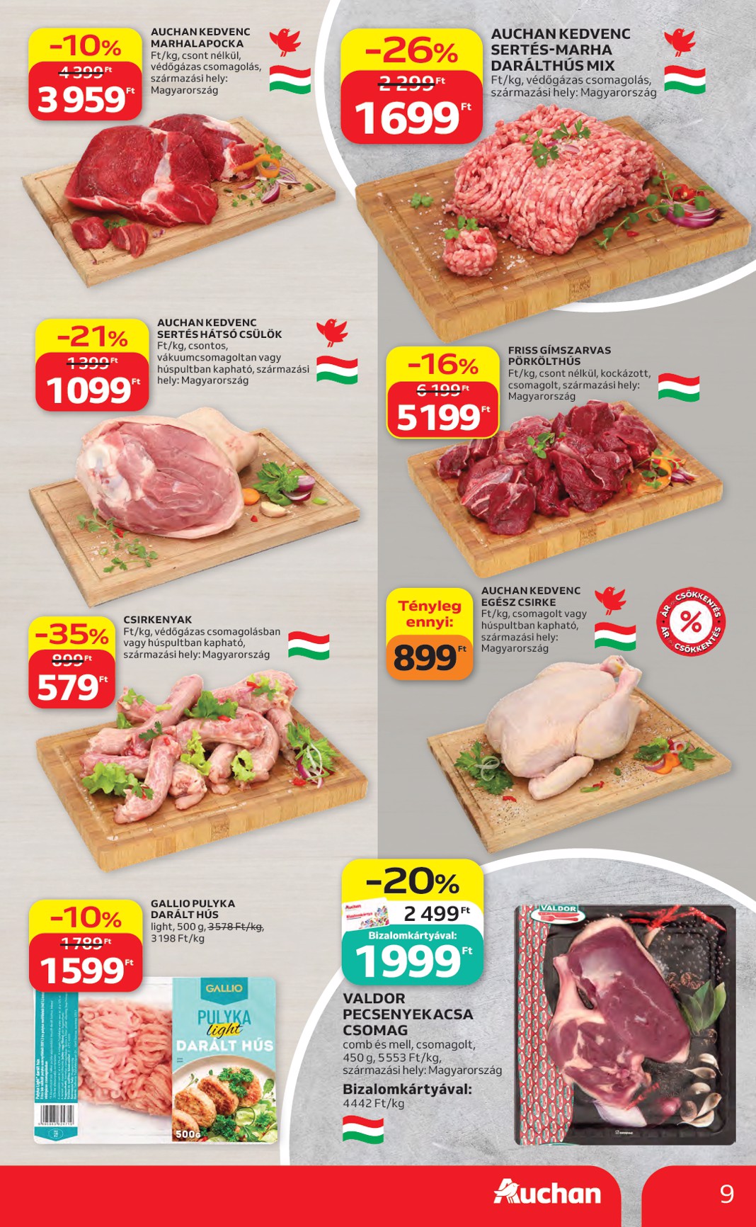 auchan - A jövőbeli Auchan Hipermarket akciós újság csütörtöktől 2026.10.22.-tól szerdától 2026.10.28.-ig érvényes. - page: 9
