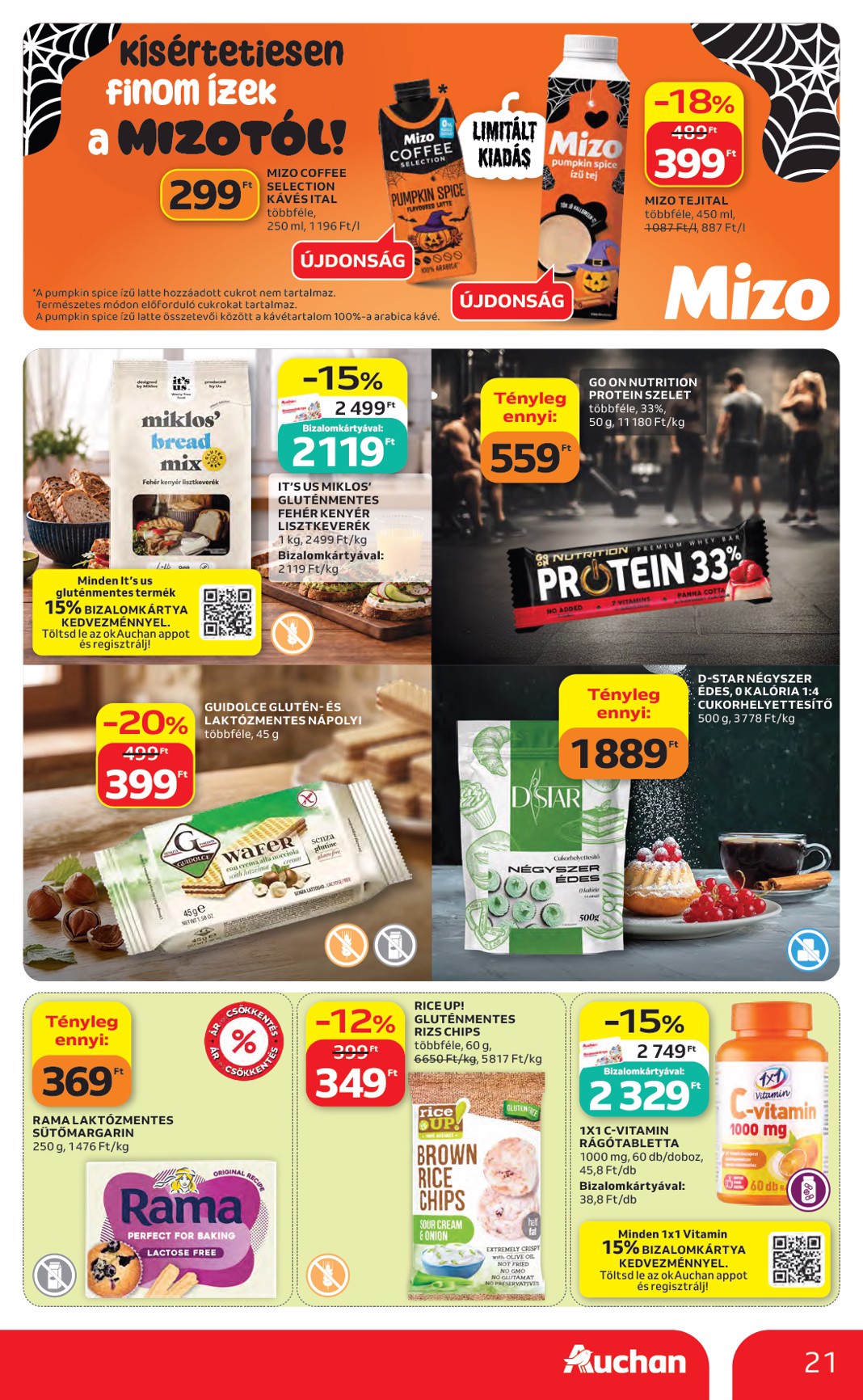 auchan - A jövőbeli Auchan Hipermarket akciós újság csütörtöktől 2026.10.22.-tól szerdától 2026.10.28.-ig érvényes. - page: 21
