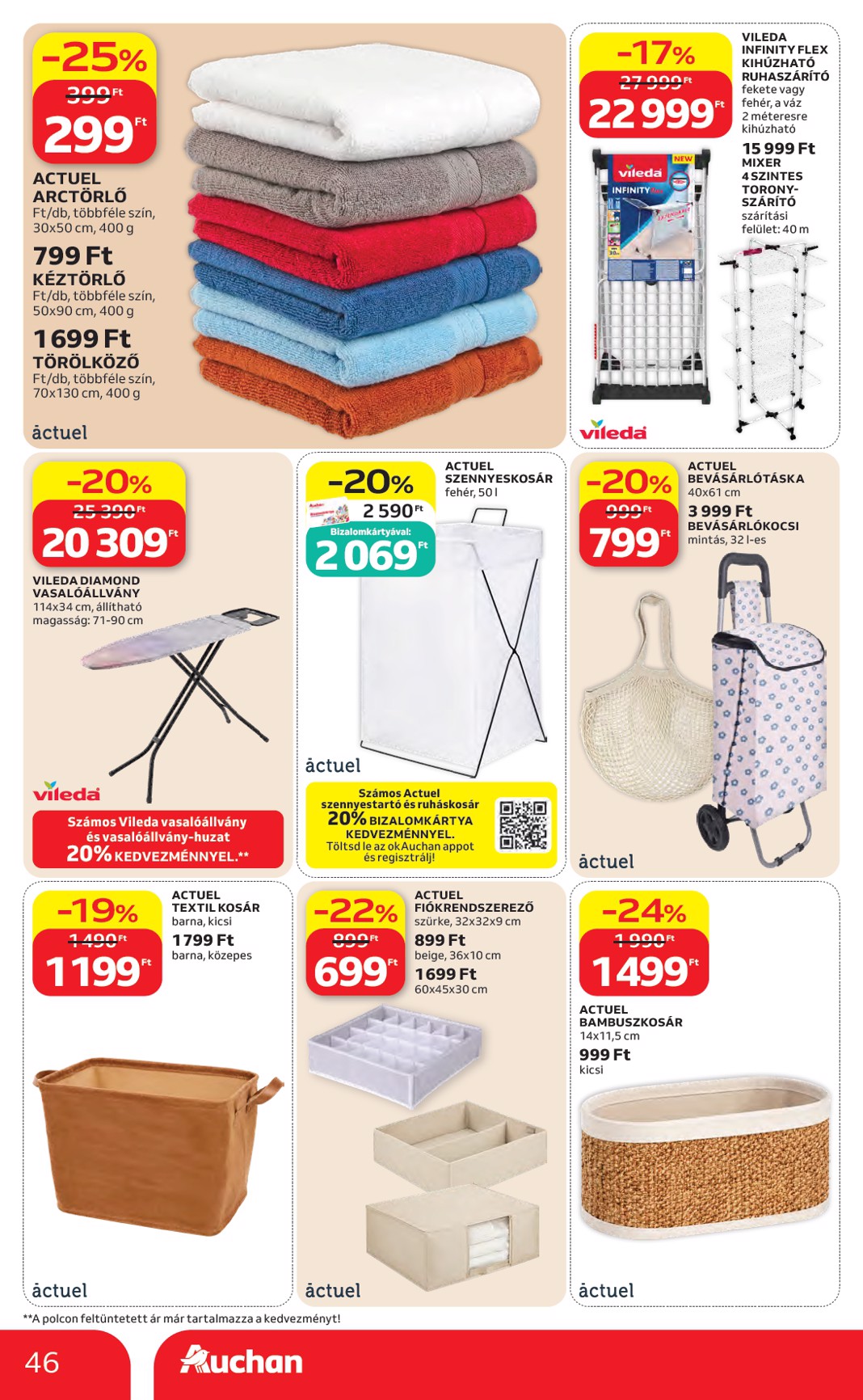 auchan - A jövőbeli Auchan Hipermarket akciós újság csütörtöktől 2026.10.22.-tól szerdától 2026.10.28.-ig érvényes. - page: 46