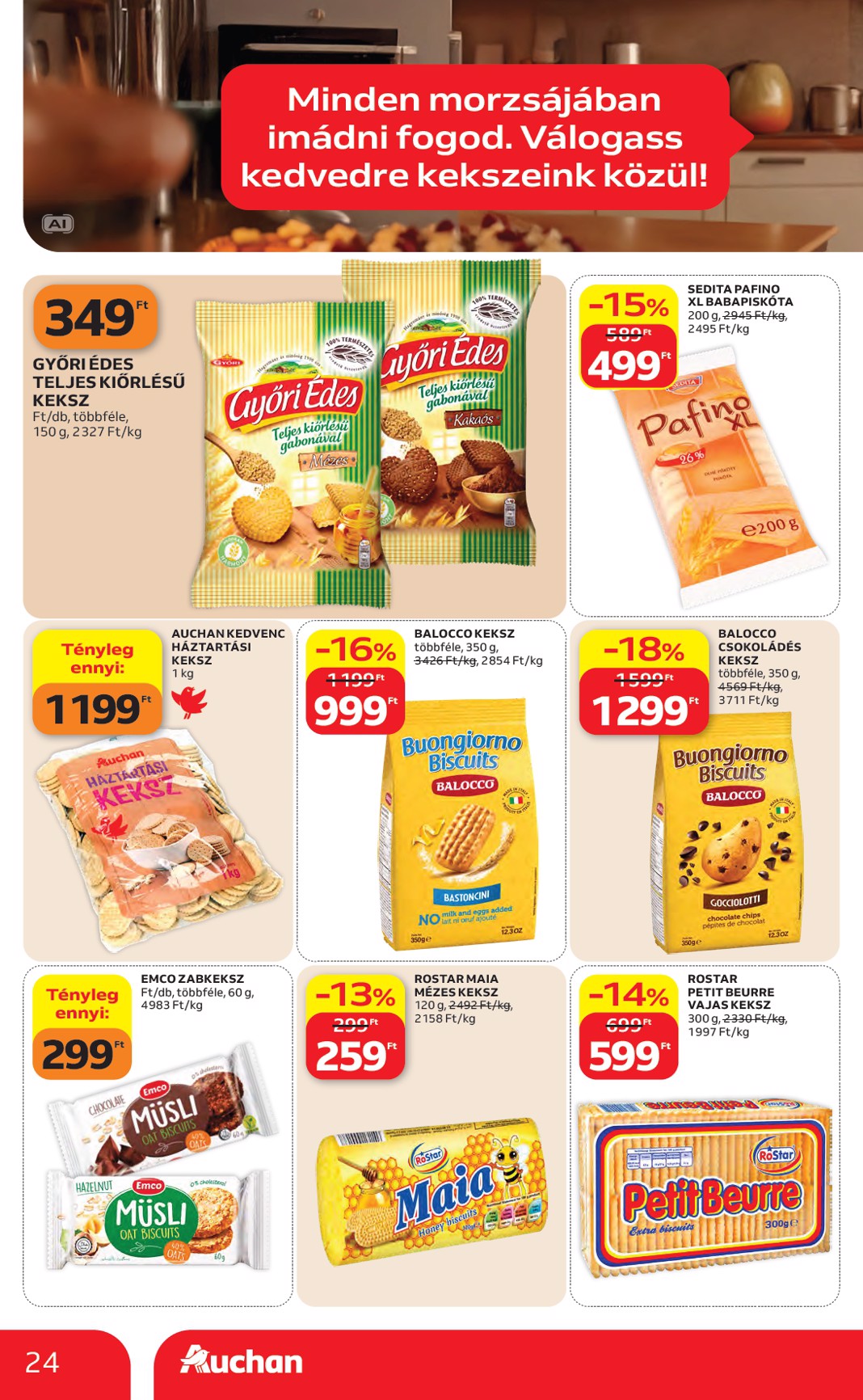 auchan - A jövőbeli Auchan Hipermarket akciós újság csütörtöktől 2026.10.22.-tól szerdától 2026.10.28.-ig érvényes. - page: 24