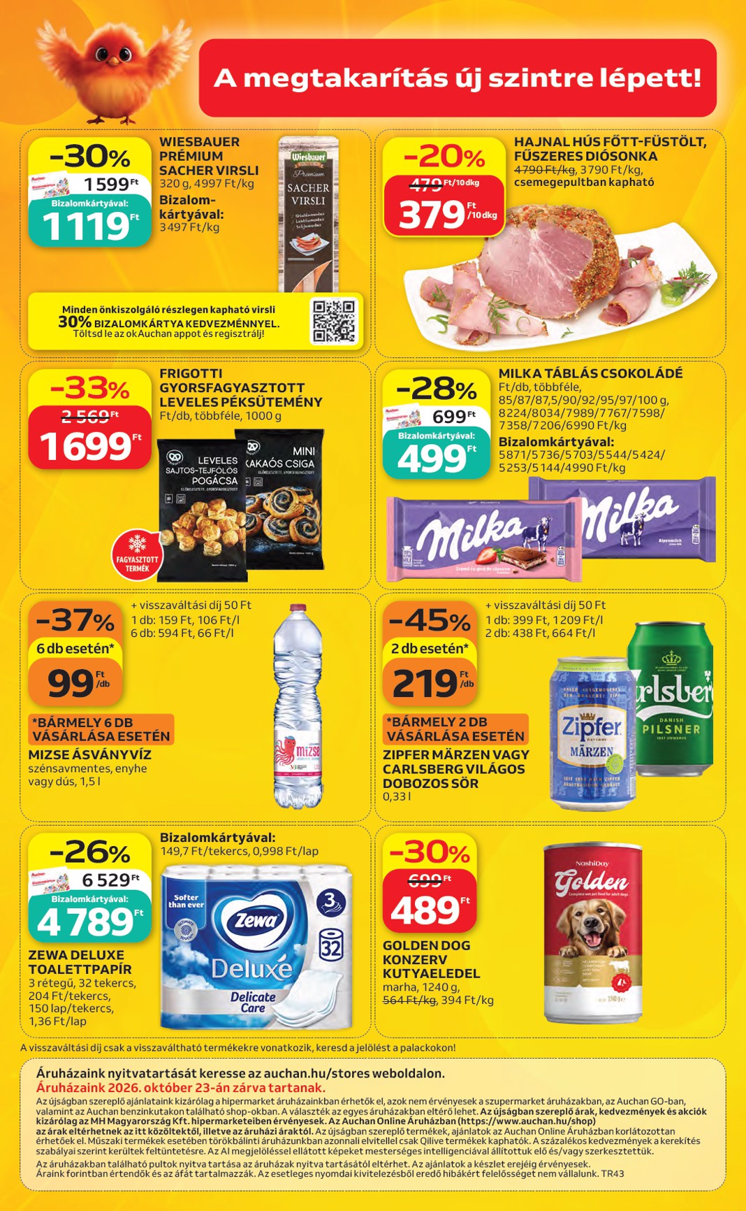 auchan - A jövőbeli Auchan Hipermarket akciós újság csütörtöktől 2026.10.22.-tól szerdától 2026.10.28.-ig érvényes. - page: 58