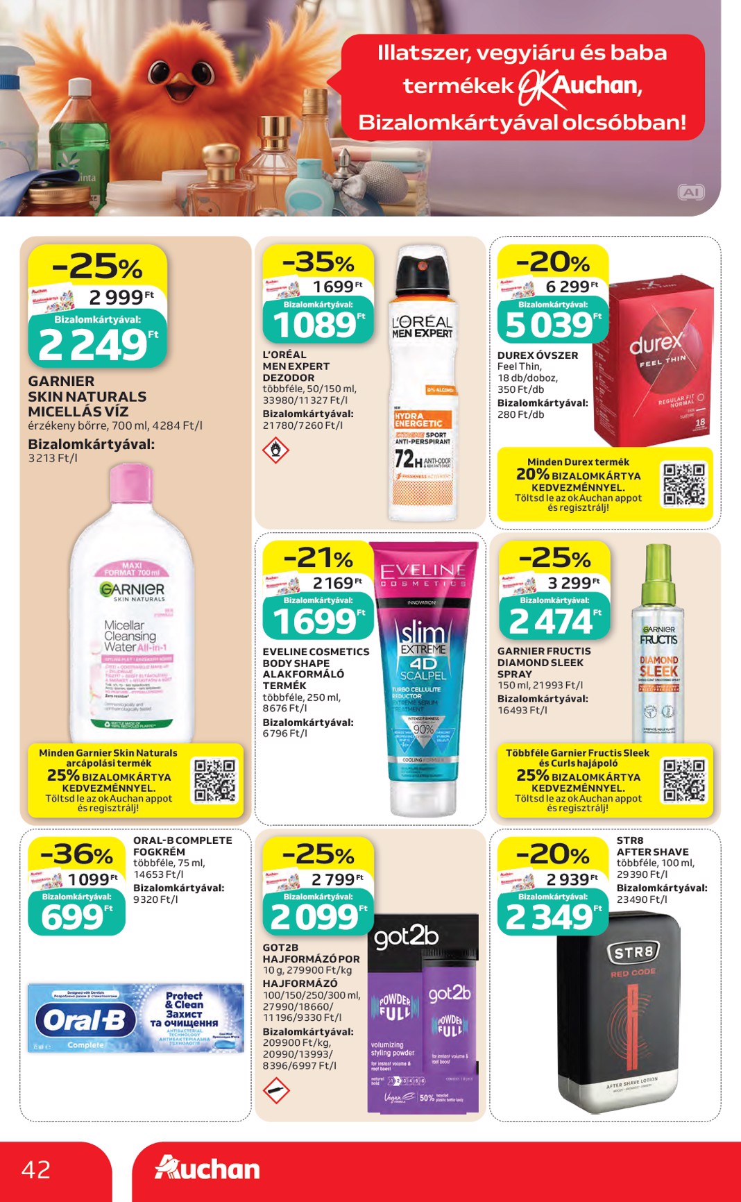 auchan - A jövőbeli Auchan Hipermarket akciós újság csütörtöktől 2026.10.22.-tól szerdától 2026.10.28.-ig érvényes. - page: 42