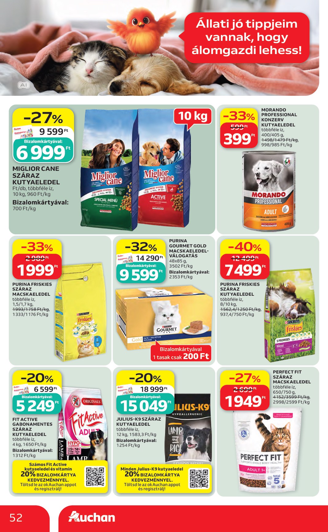 auchan - A jövőbeli Auchan Hipermarket akciós újság csütörtöktől 2026.10.22.-tól szerdától 2026.10.28.-ig érvényes. - page: 52
