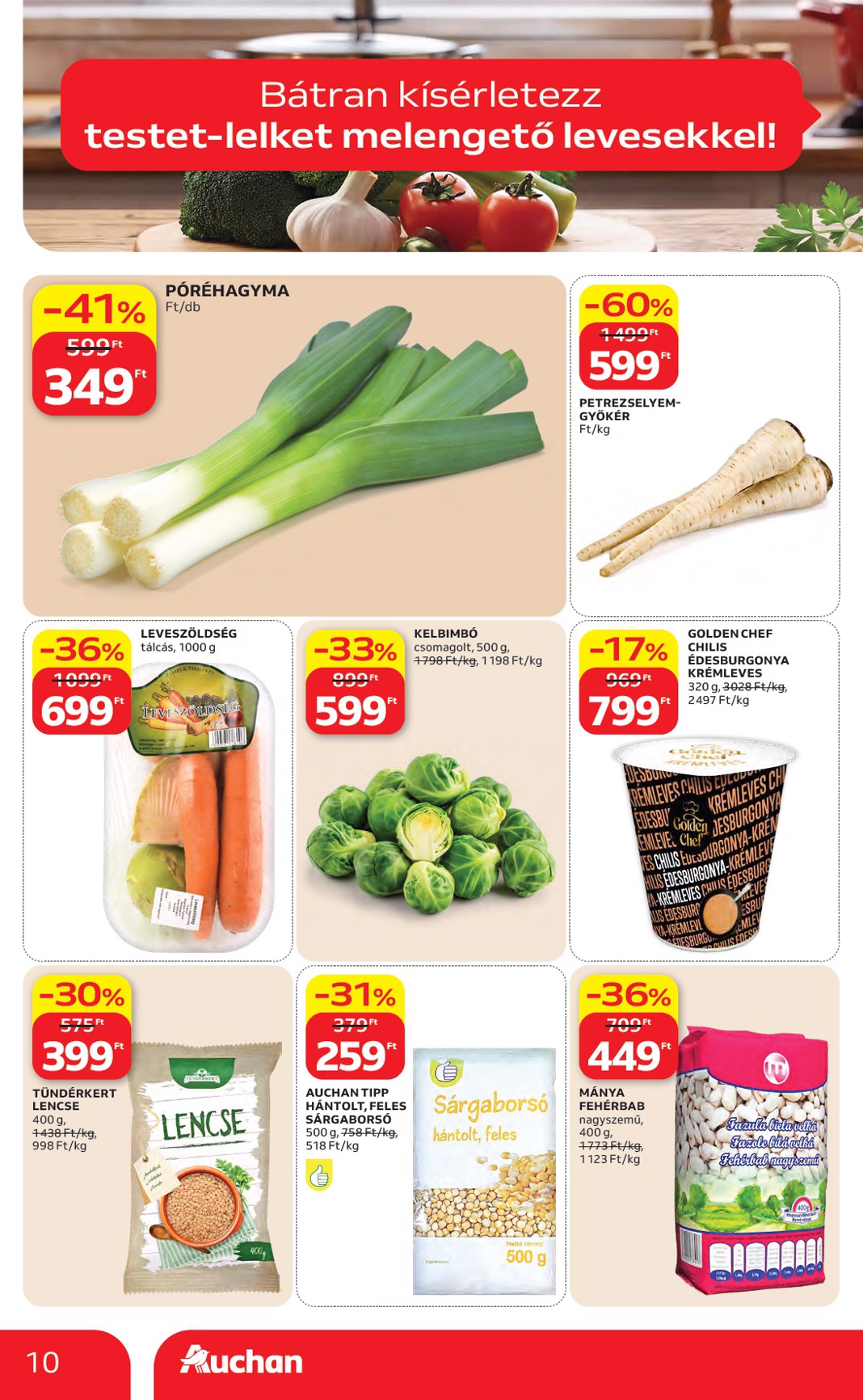 auchan - A jövőbeli Auchan Hipermarket akciós újság csütörtöktől 2026.10.22.-tól szerdától 2026.10.28.-ig érvényes. - page: 10
