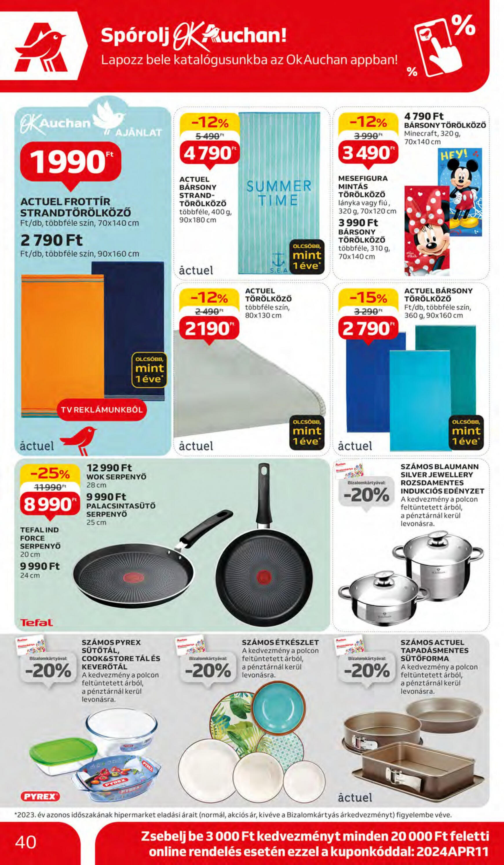 auchan - Aktuális újság Auchan 04.11. - 04.17. - page: 40