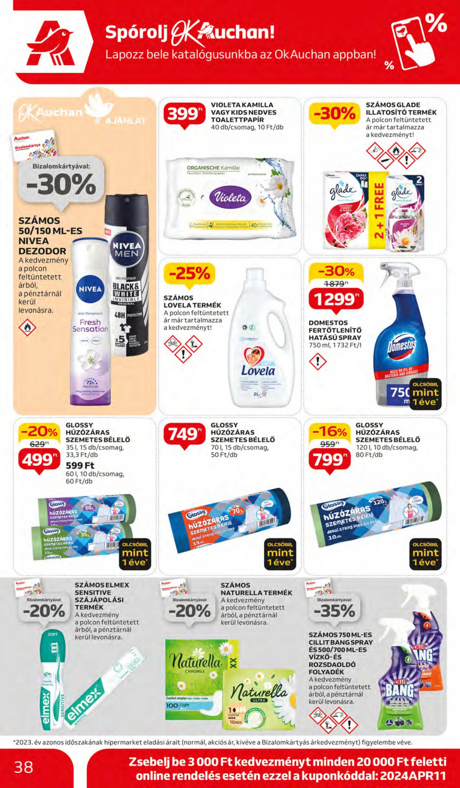 auchan - Aktuális újság Auchan 04.11. - 04.17. - page: 38