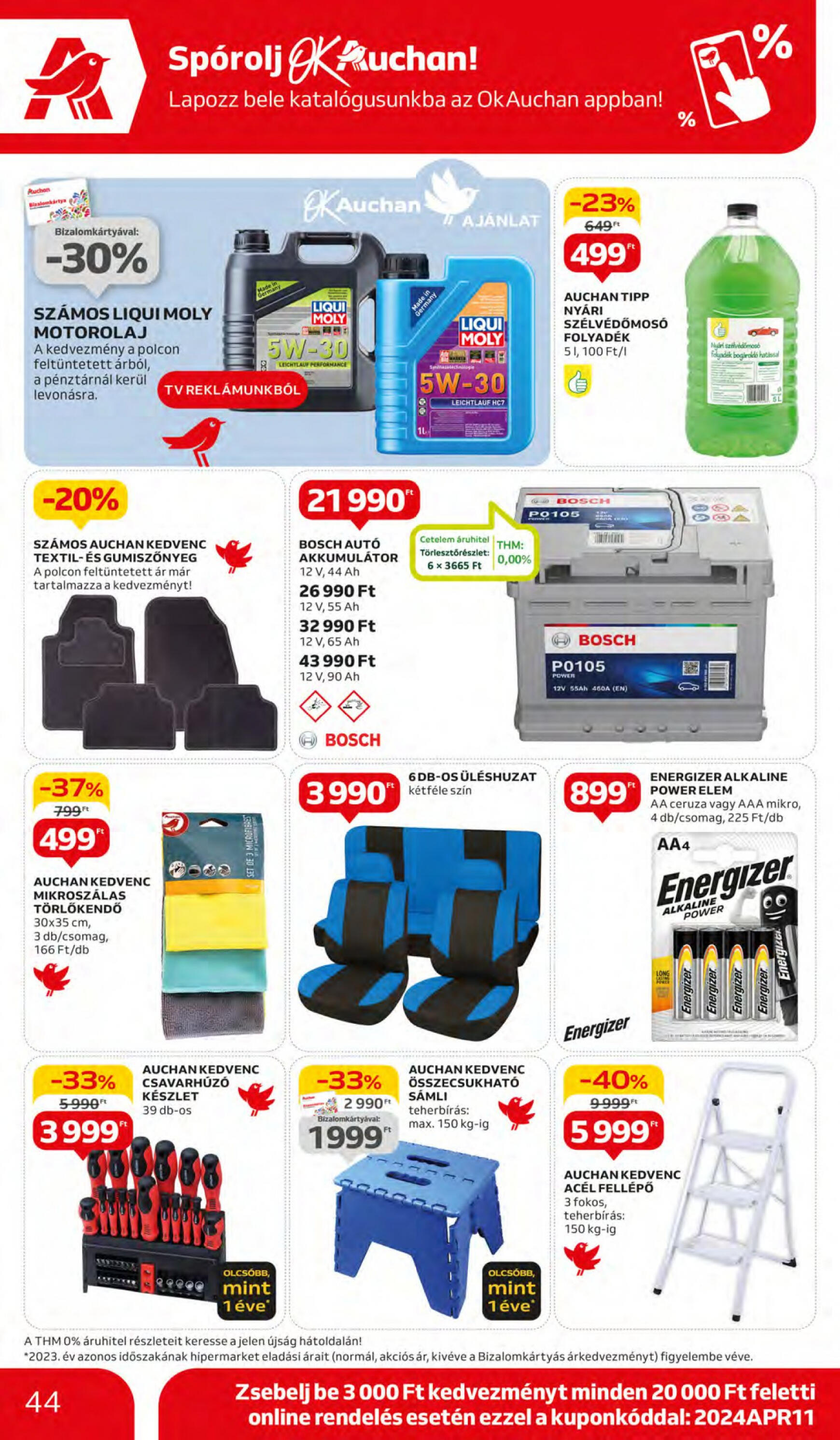 auchan - Aktuális újság Auchan 04.11. - 04.17. - page: 44
