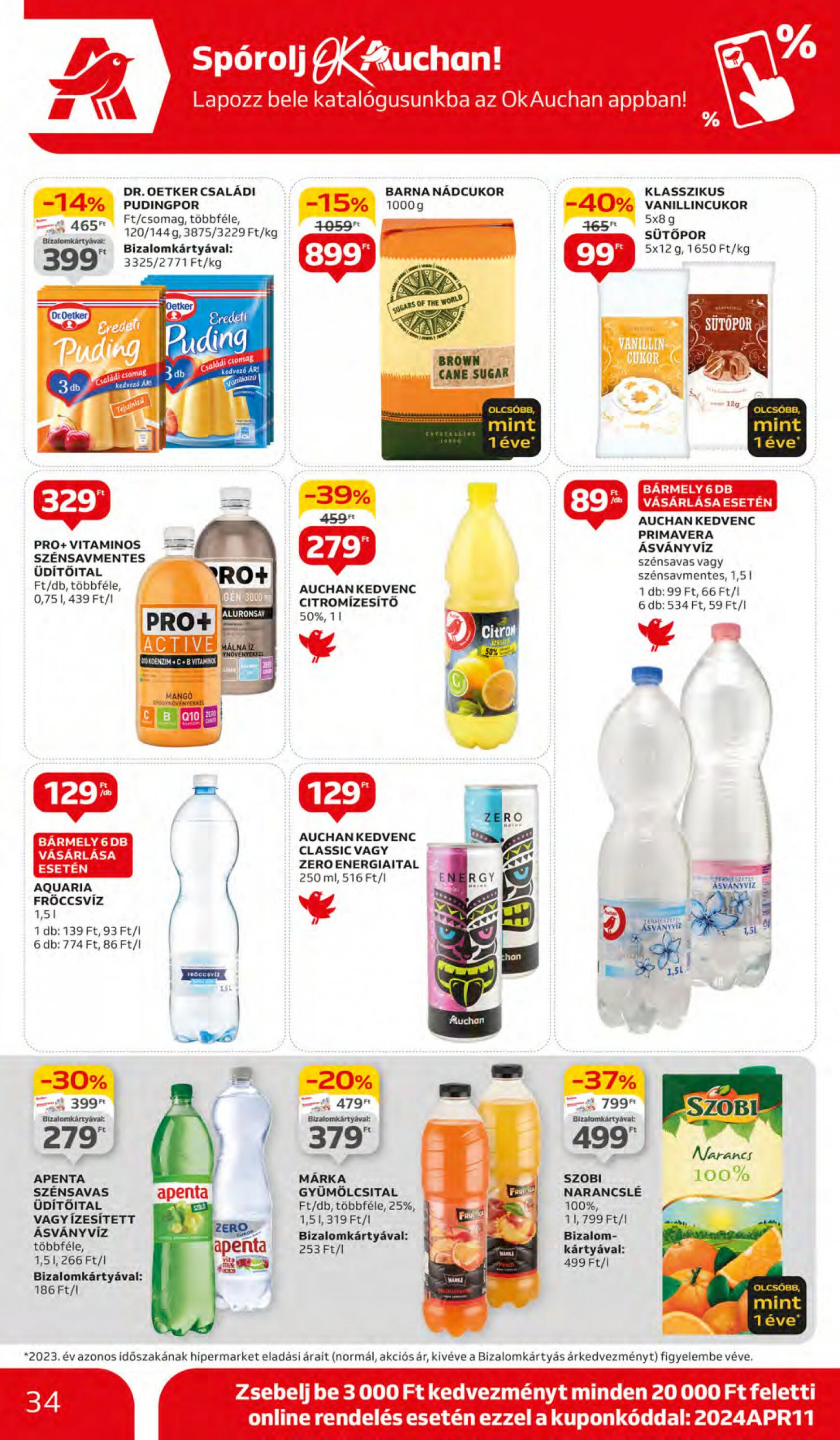 auchan - Aktuális újság Auchan 04.11. - 04.17. - page: 34