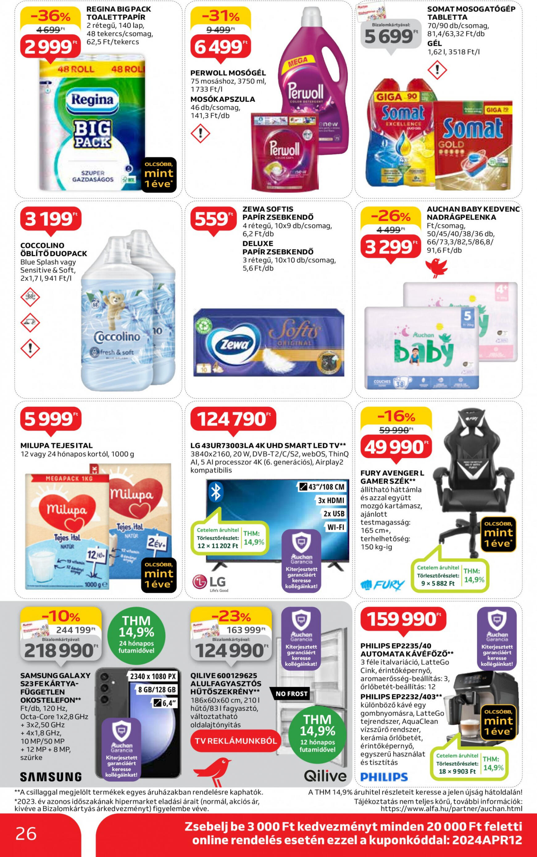 auchan - Aktuális újság Auchan 04.18. - 04.24. - page: 26