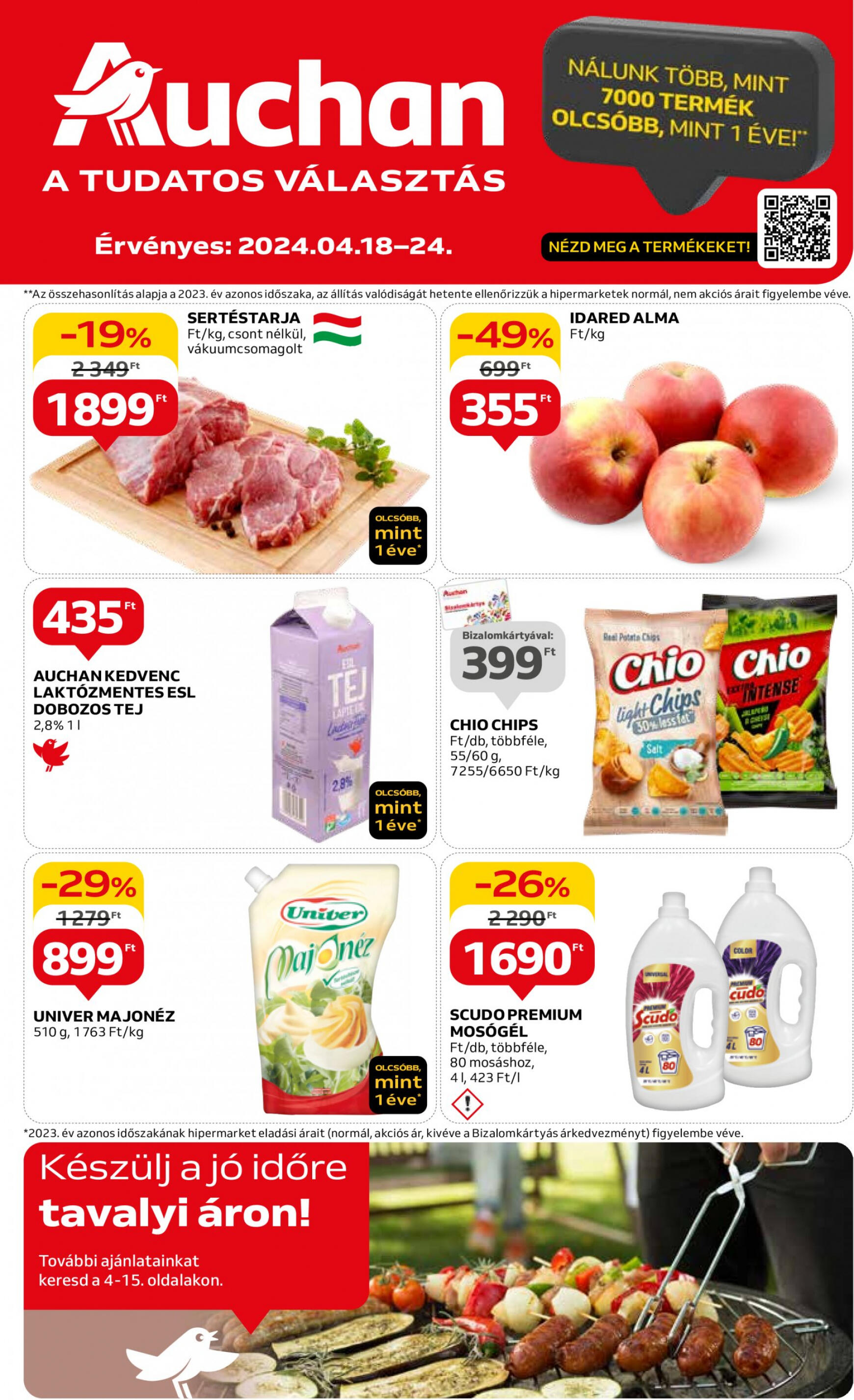 auchan - Aktuális újság Auchan 04.18. - 04.24. - page: 1