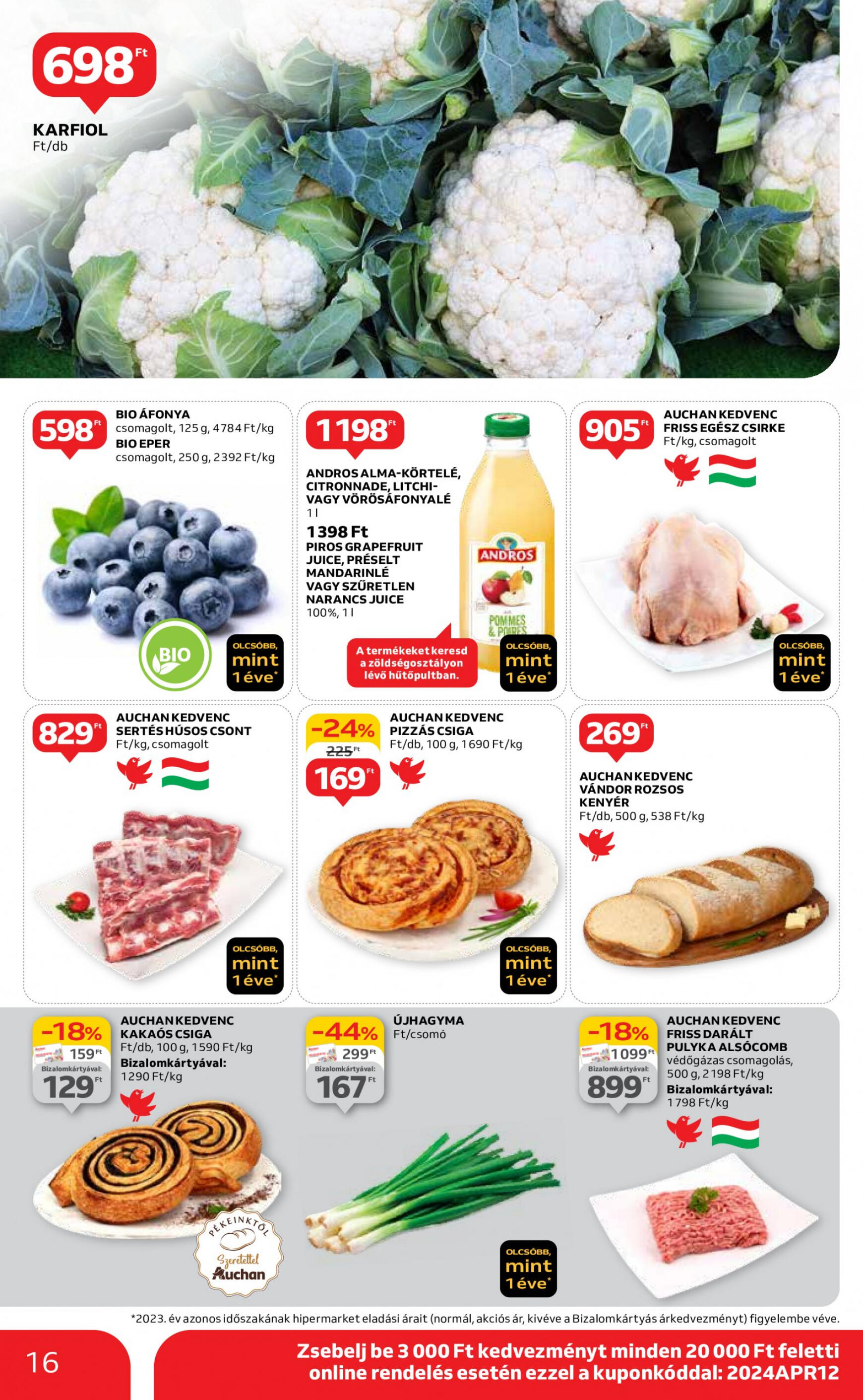 auchan - Aktuális újság Auchan 04.18. - 04.24. - page: 16