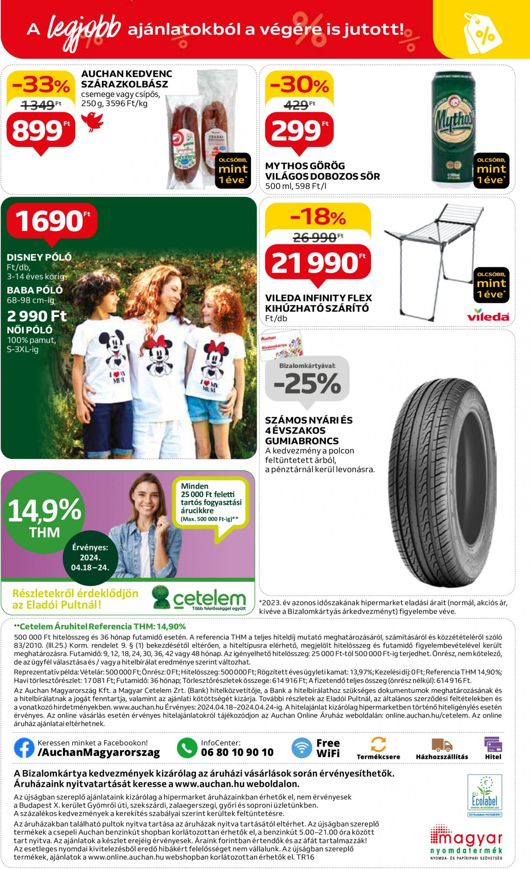 auchan - Aktuális újság Auchan 04.18. - 04.24. - page: 40
