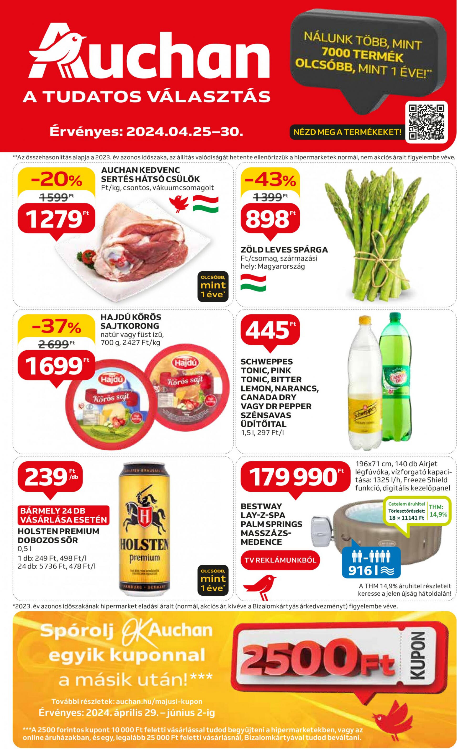 auchan - Aktuális újság Auchan 04.25. - 04.30. - page: 1