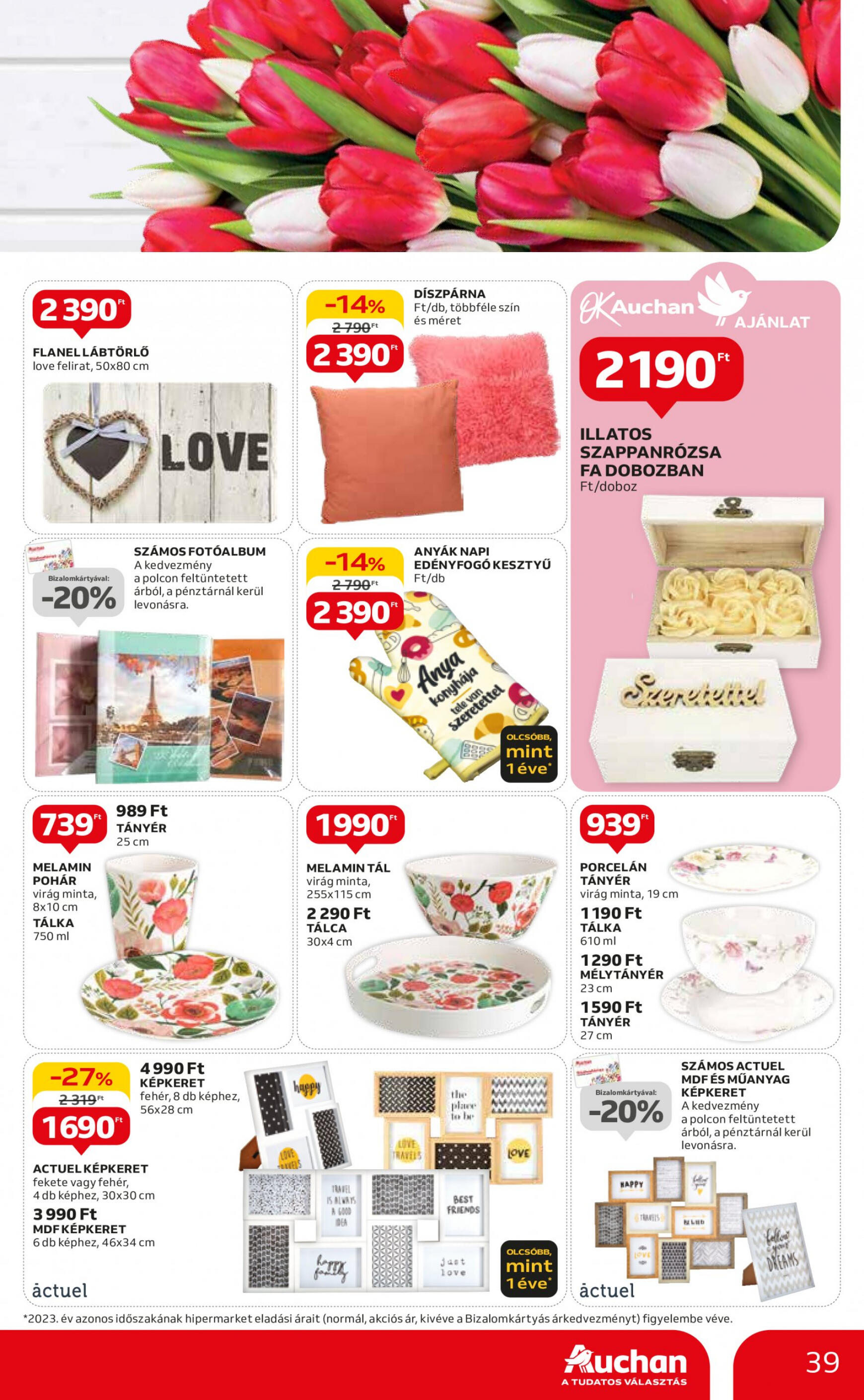 auchan - Aktuális újság Auchan 04.25. - 04.30. - page: 39